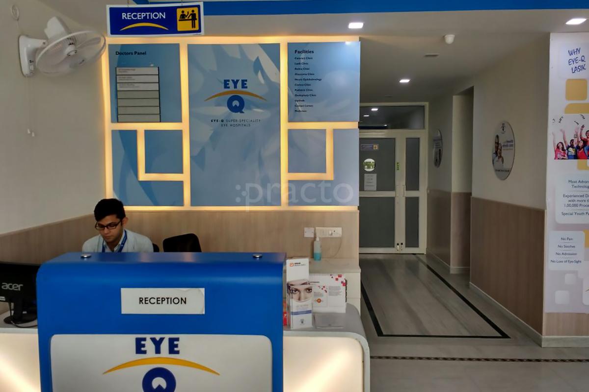 Reception at Eye Q Super Speciality Eye Hospital Gurgaon Sector 46 Gurgaon