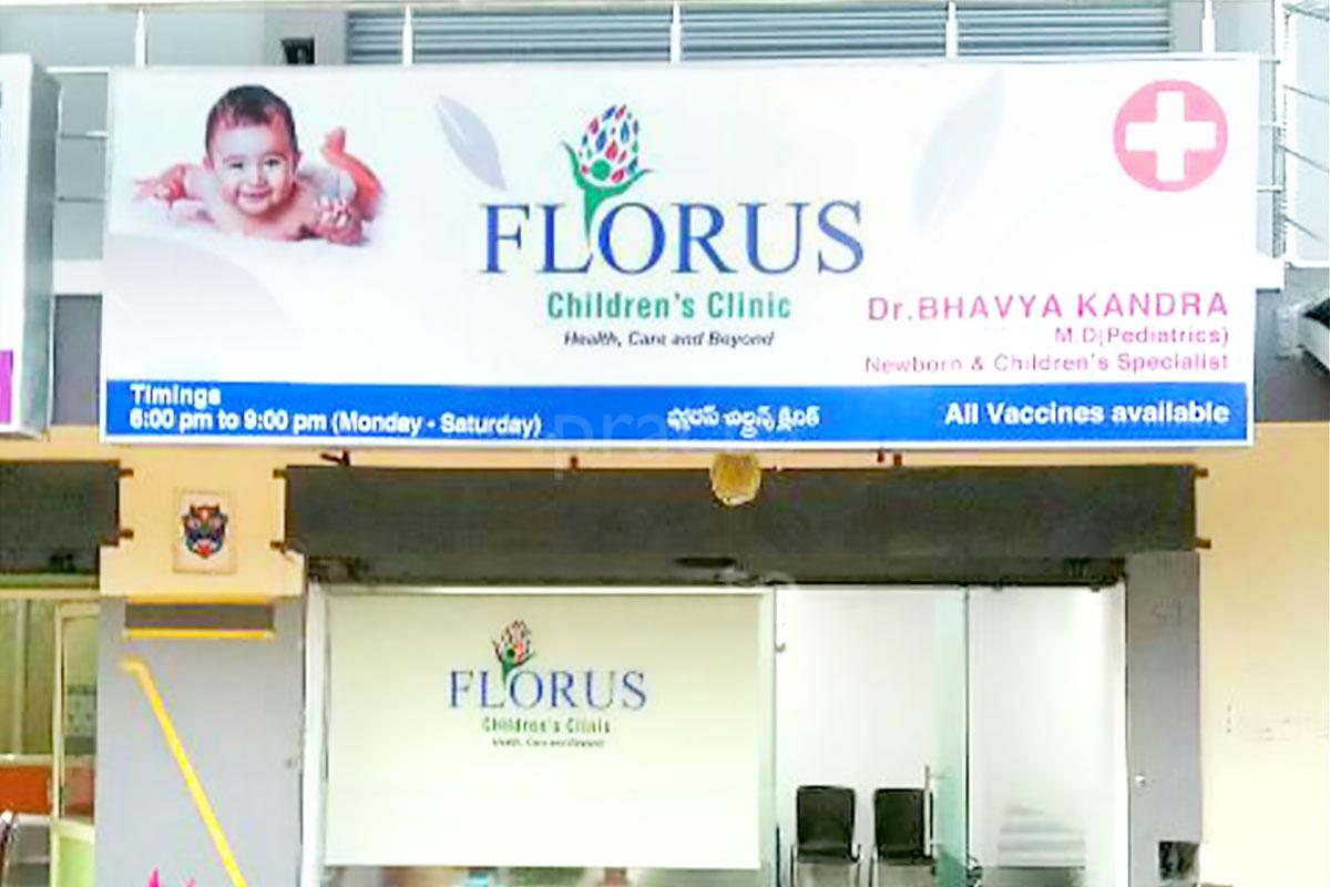 Entrance at Florus Children's Clinic Kukatpally Hyderabad