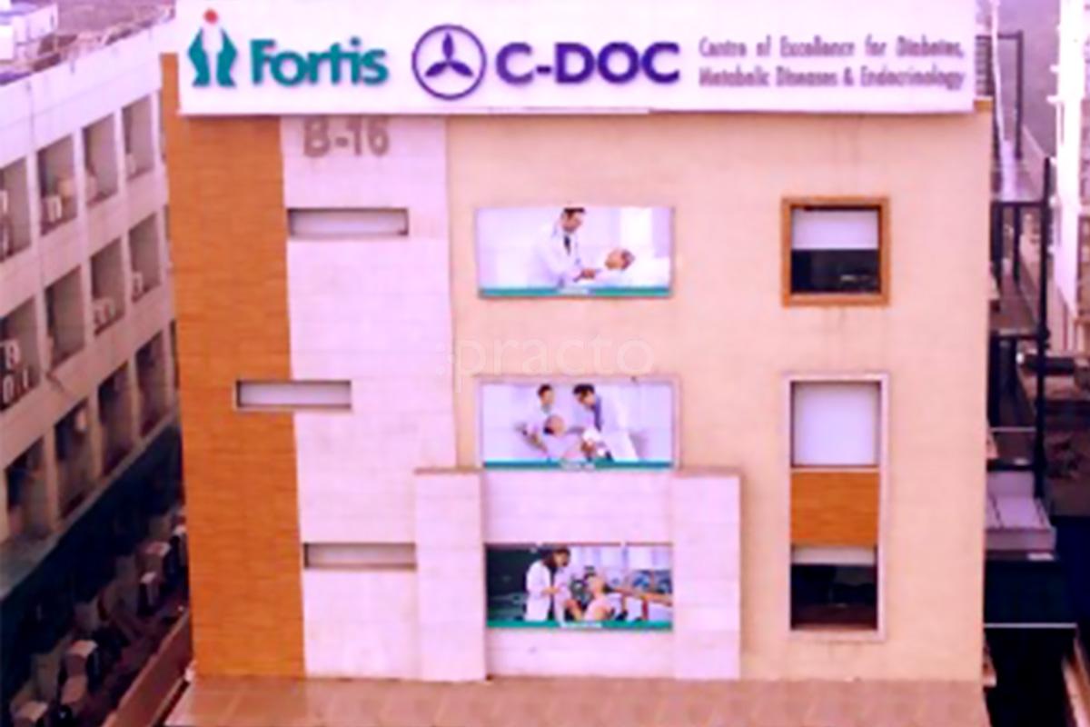 Entrance at Fortis C-DOC Hospital Nehru Place Delhi