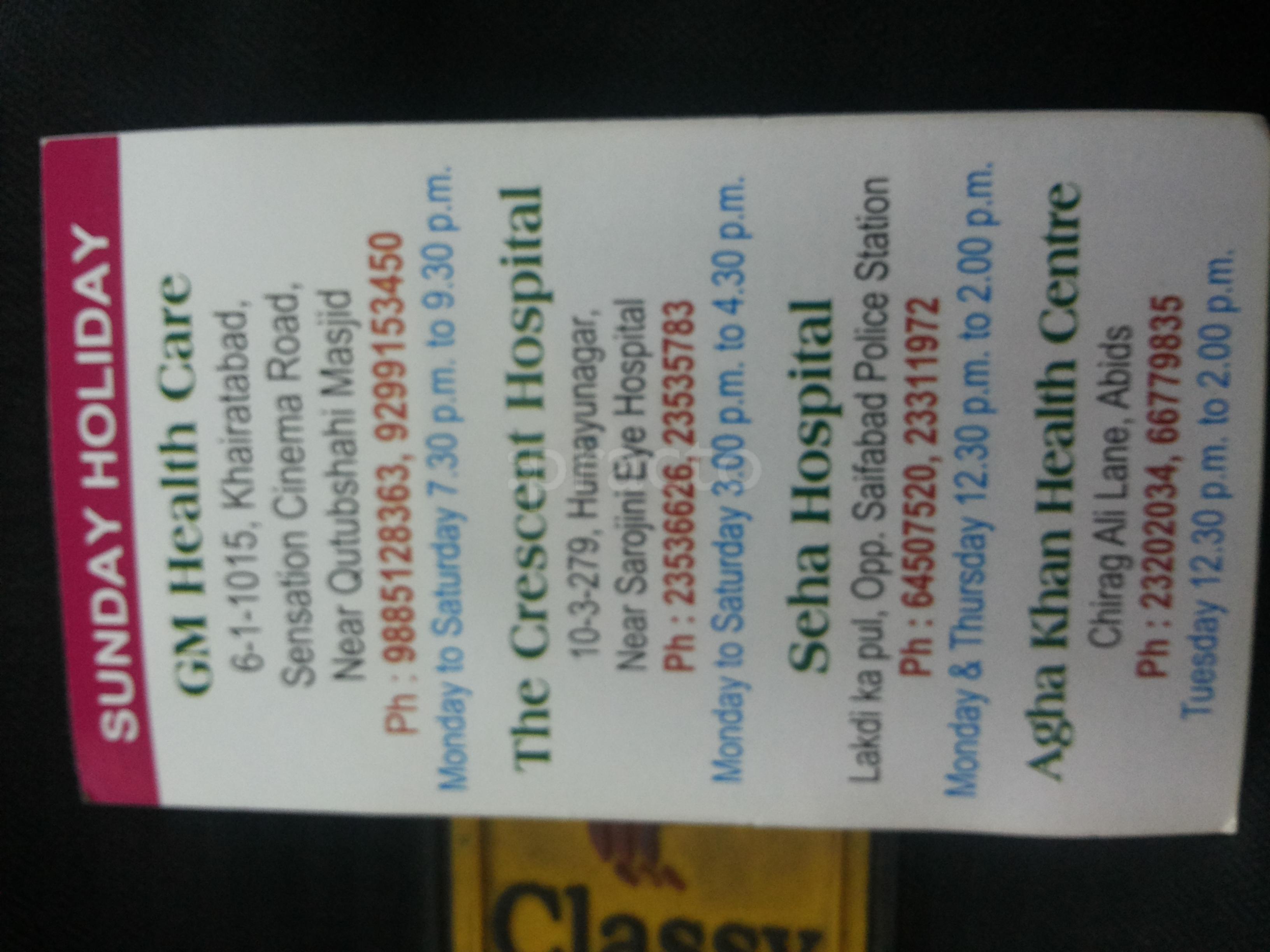 G M Health Care Khairatabad Hyderabad