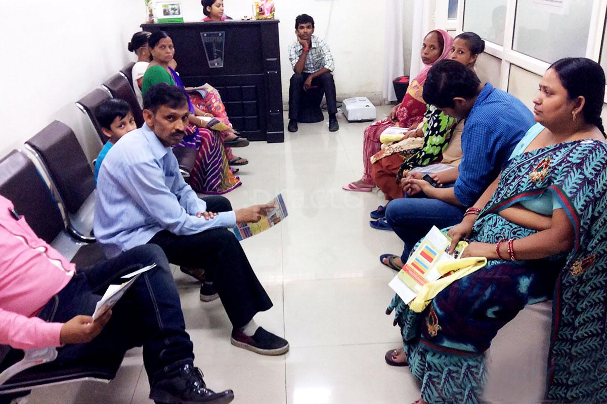 Waiting Area at Gagneja Speciality Clinic Janakpuri Delhi