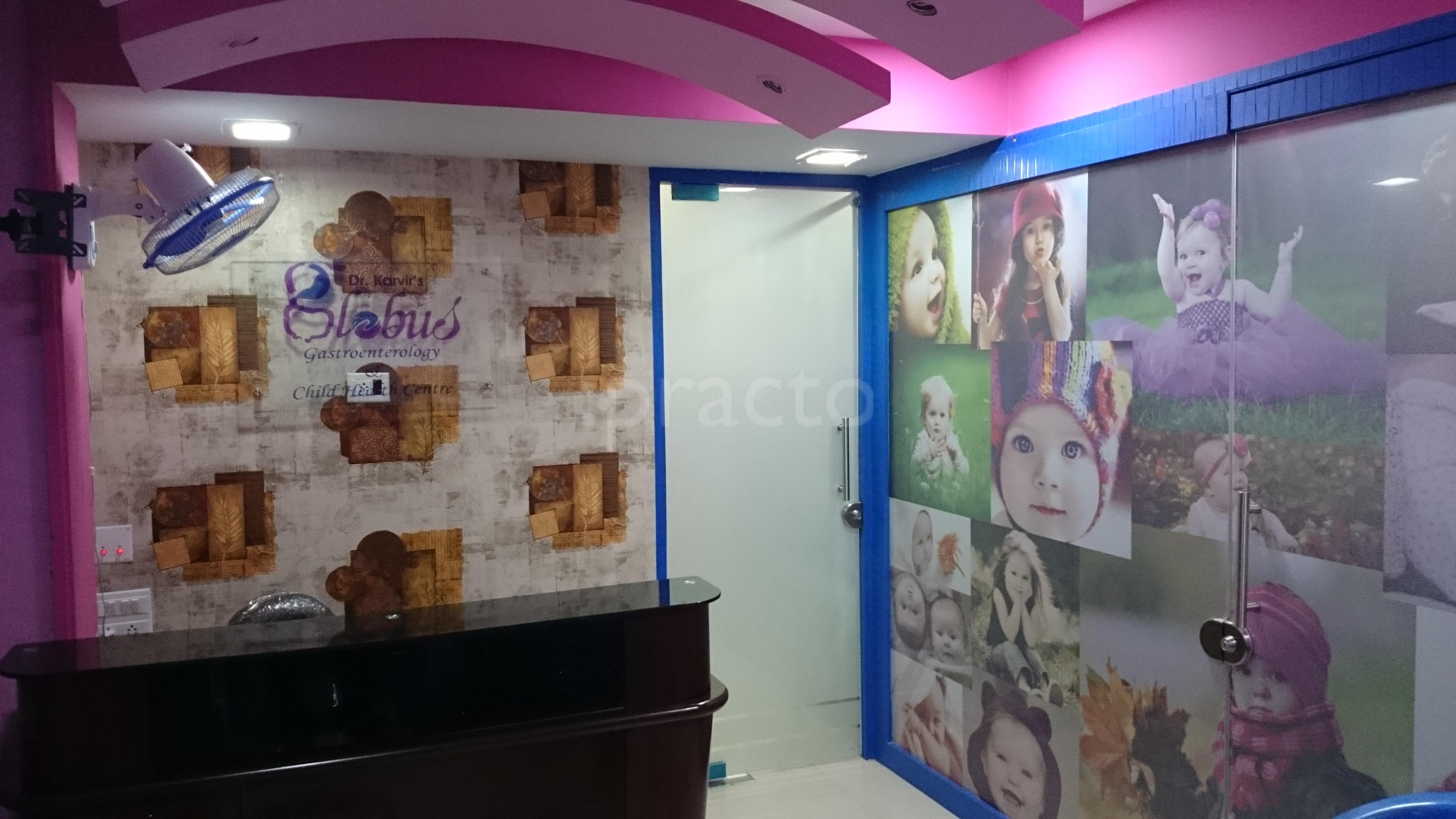 Reception at Globus Gastroenterology Hospital Malad West Mumbai