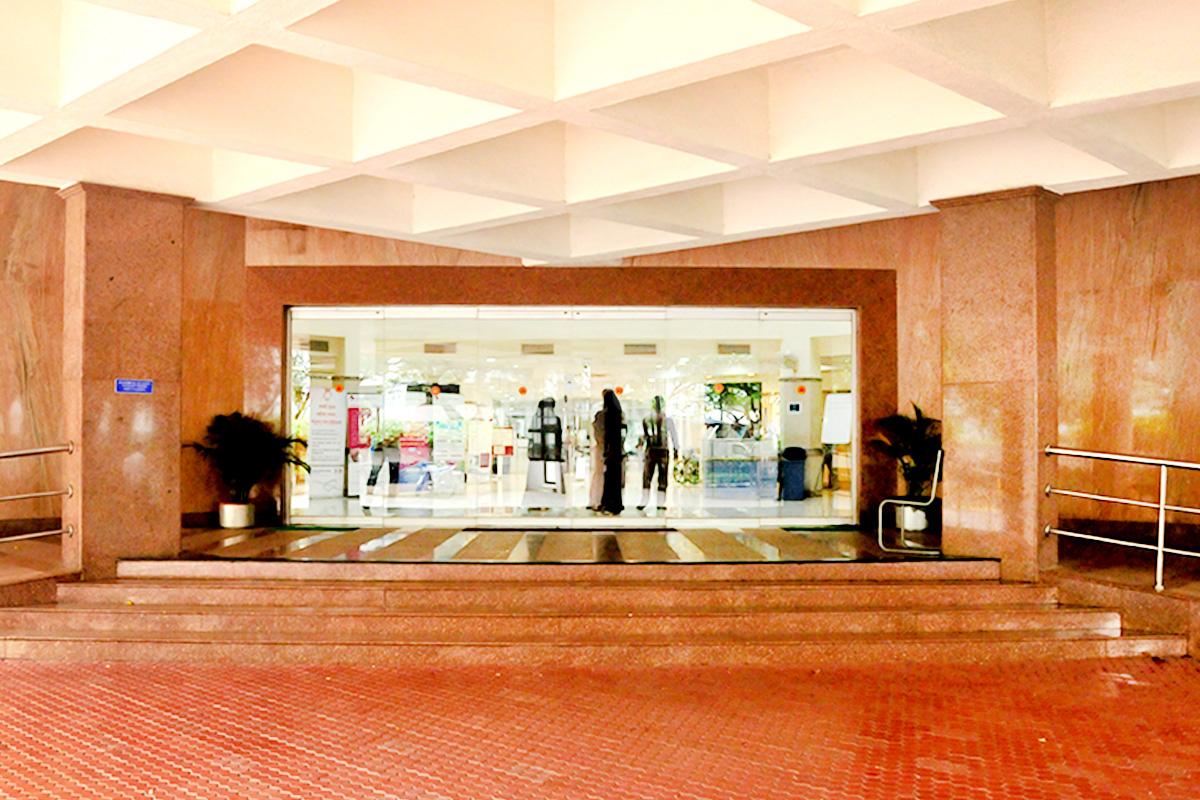 Entrance at Godrej Memorial Hospital Vikhroli Mumbai