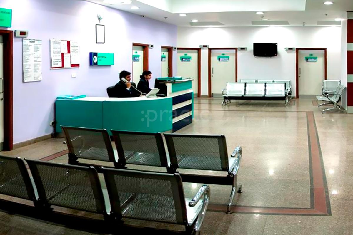 Waiting Area at Green City Hospital Delta I Greater Noida