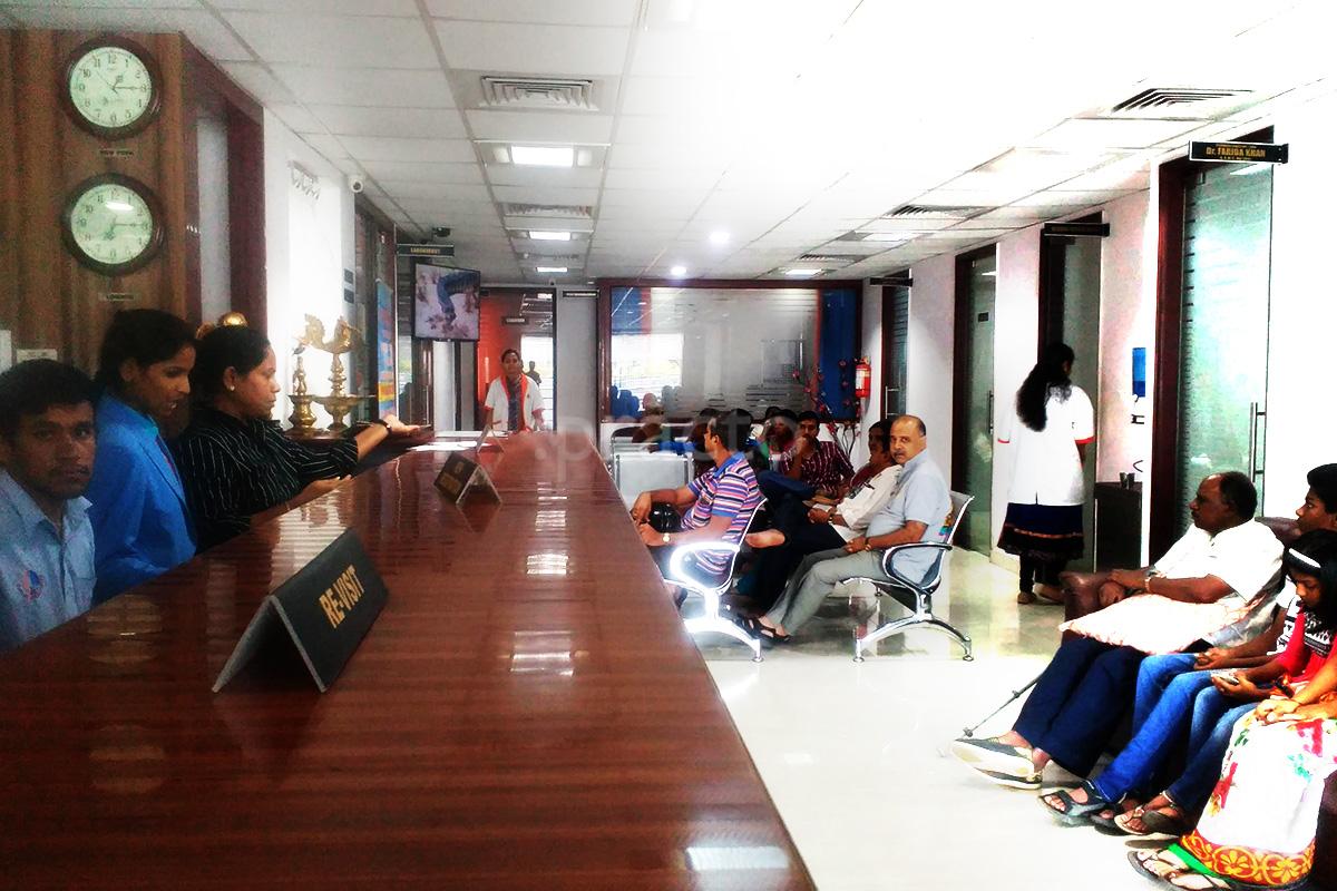Waiting Area at Healing Earth Multi-Speciality Ayurveda Hospital HSR Layout Bangalore