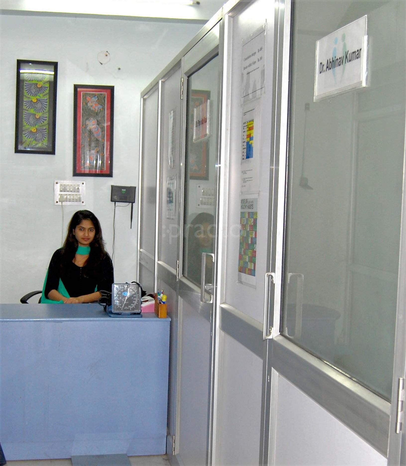 Reception at Healing Hands the Family Clinic Dwarka Sector 23 Delhi