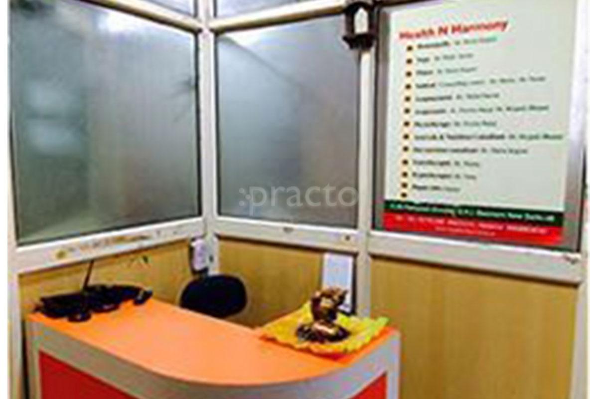 Reception at Health N Harmony Greater Kailash Part 1 Delhi