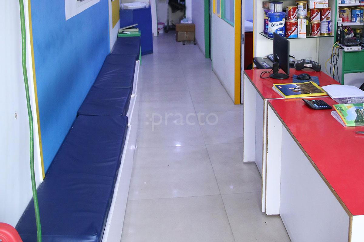 Waiting Area at Healthskool Clinic & Pharmacy Sector 50 Noida