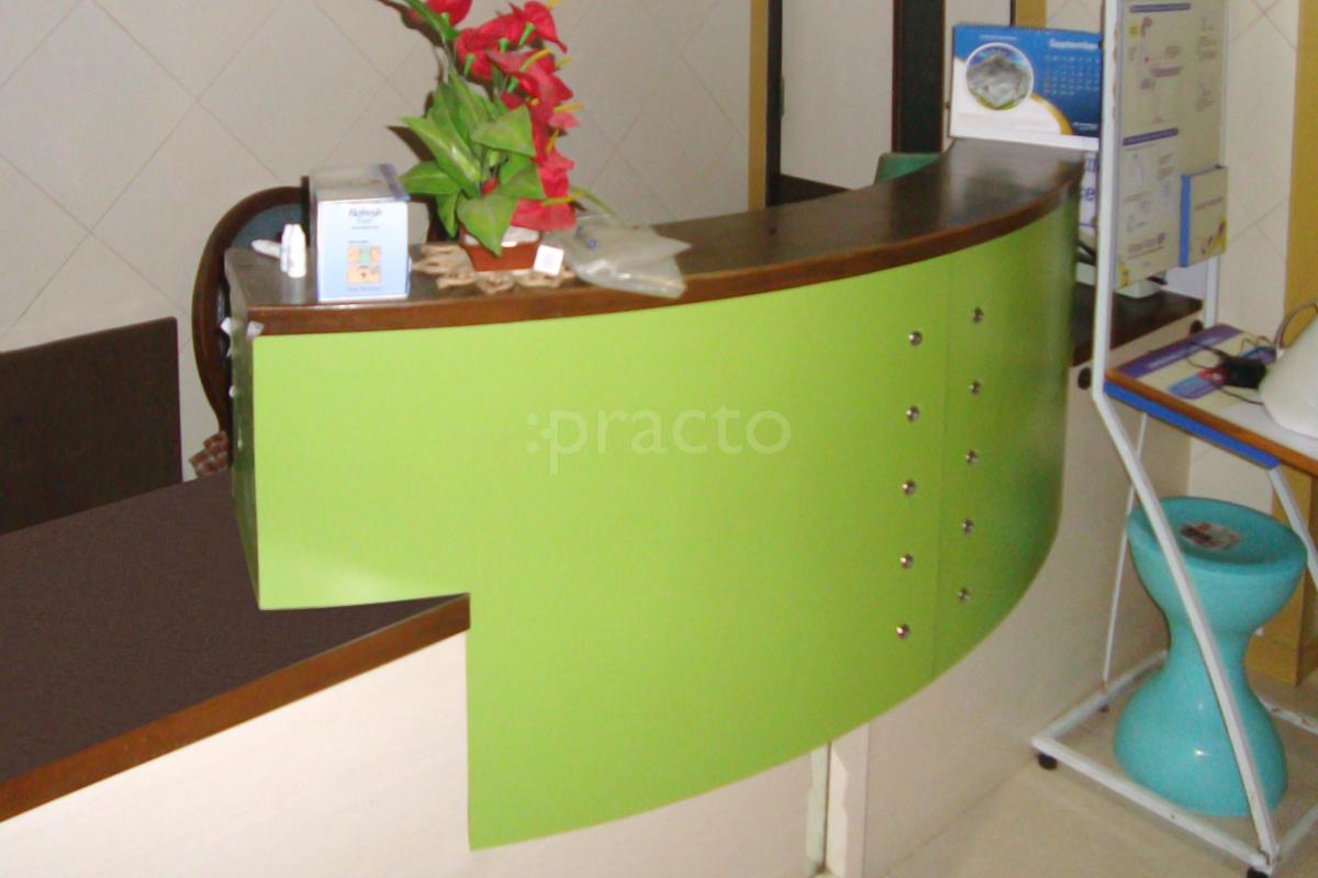 Reception at Karkhani Eye Clinic Manpada Thane