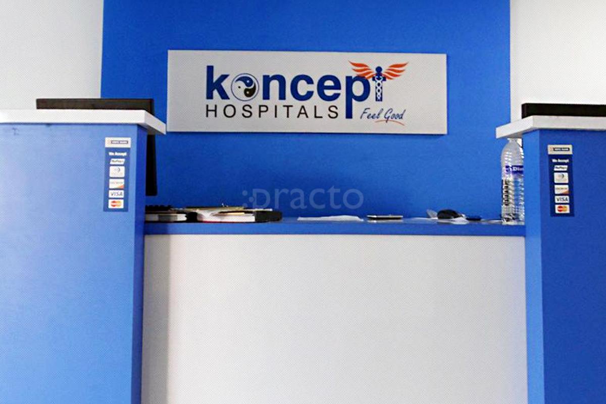 Reception at Koncept Hospitals Kodambakkam Chennai