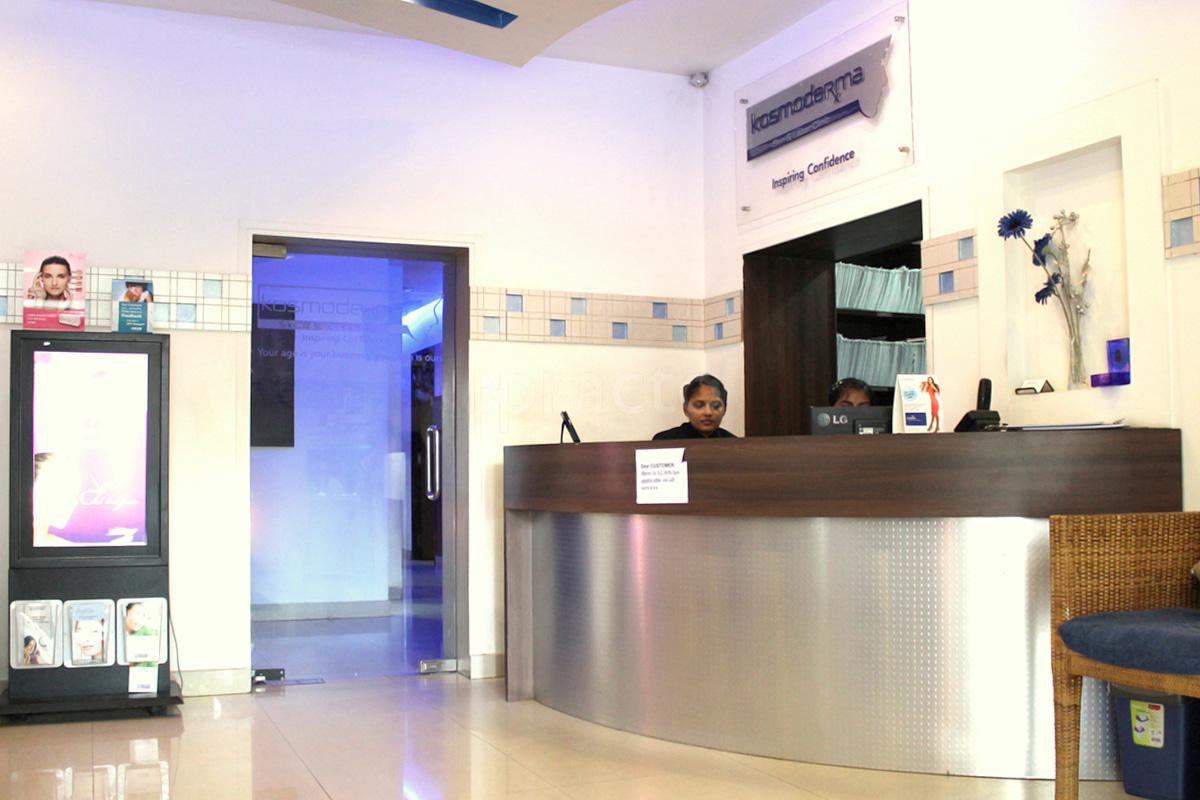 Reception at Kosmoderma Skin Hair Body Clinics JP Nagar 4 Phase Bangalore