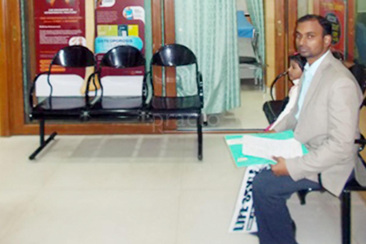 Waiting Area at KRSNA Speciality Clinic DLF Phase IV Gurgaon