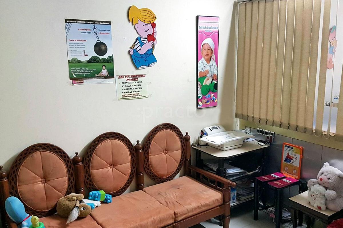 Waiting Area at Kare N Kure Child Clinic Dwarka Delhi