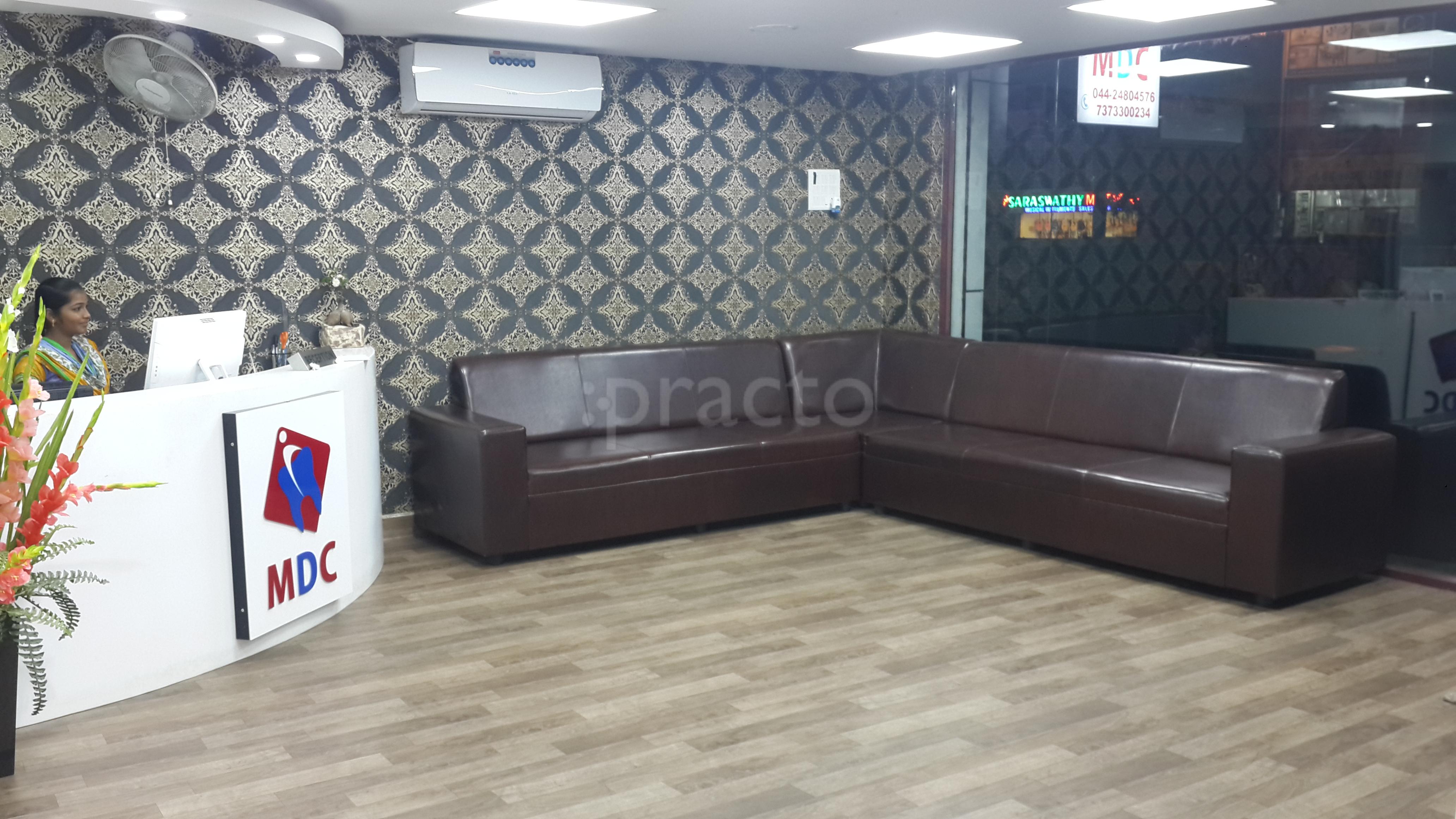 Waiting Area at Madras Dental Centre Vadapalani Chennai