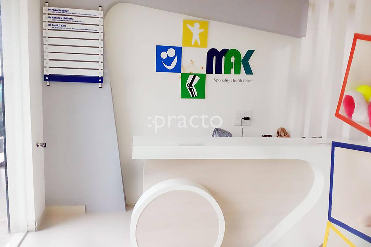 Reception at MAK Speciality Health Center Sarjapur Road Bangalore
