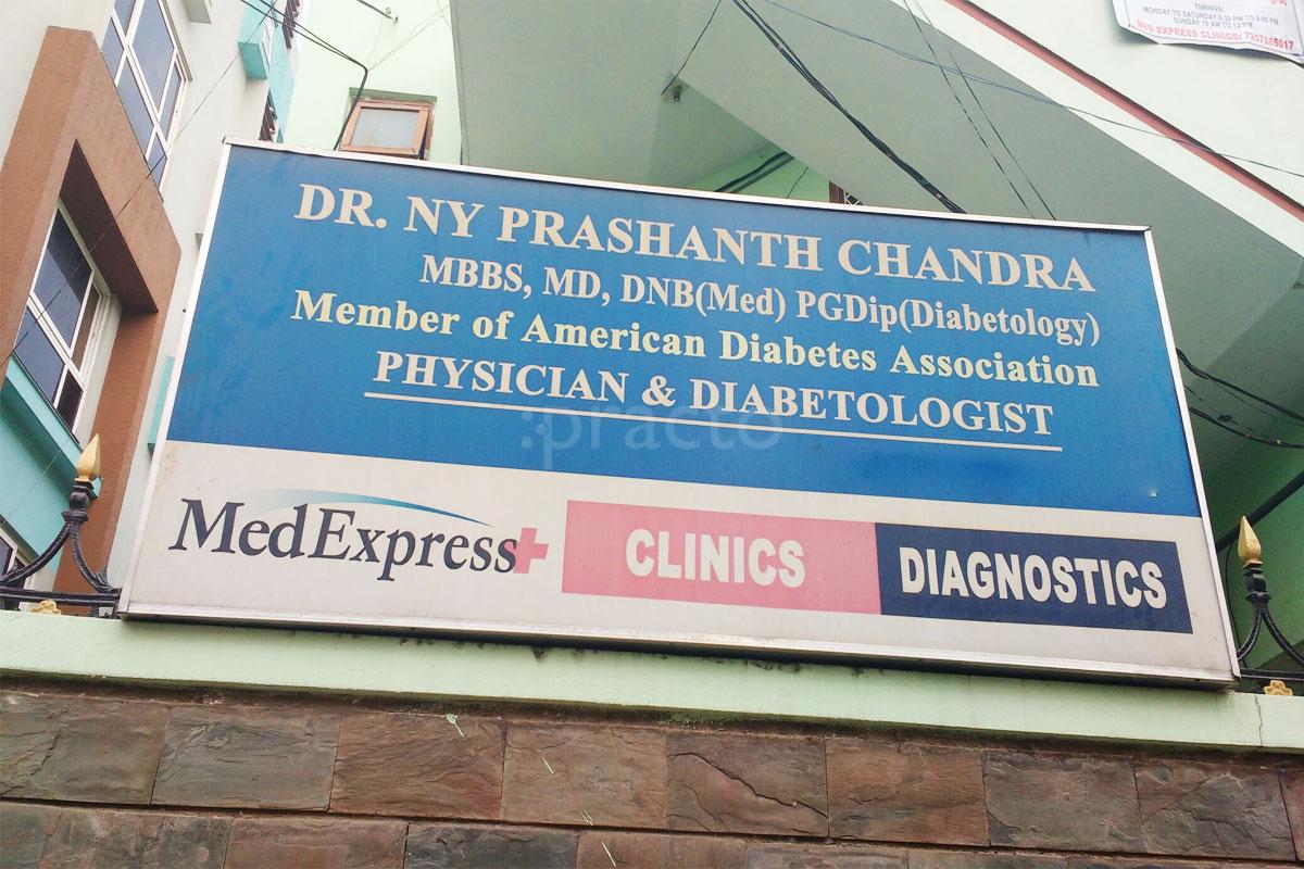 Entrance at MedExpress Clinic Srinagar Colony Hyderabad