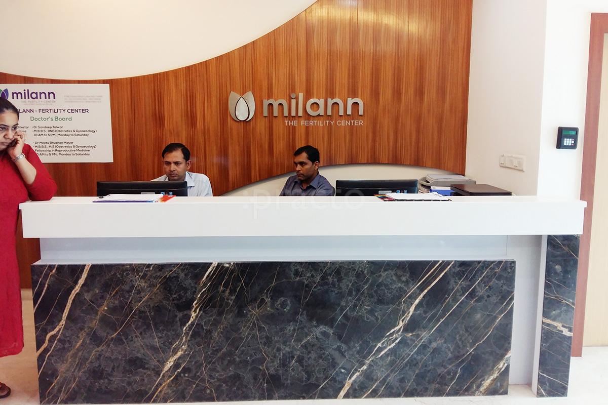 Reception at Milann Fertility Hospital Greater Kailash Part 2 Delhi