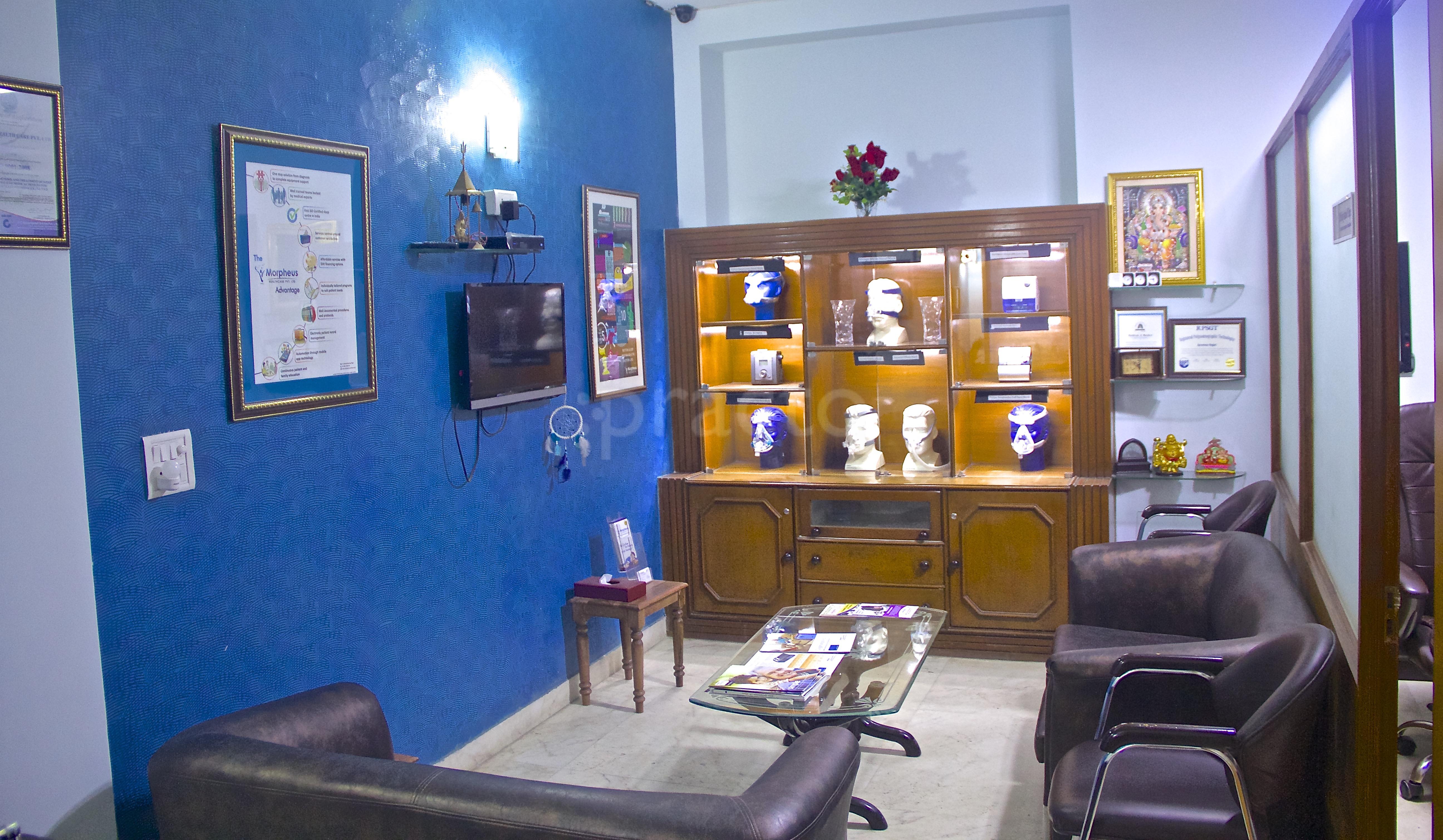 Reception at Morpheus Lung and Sleep Clinic Vasant Kunj Delhi