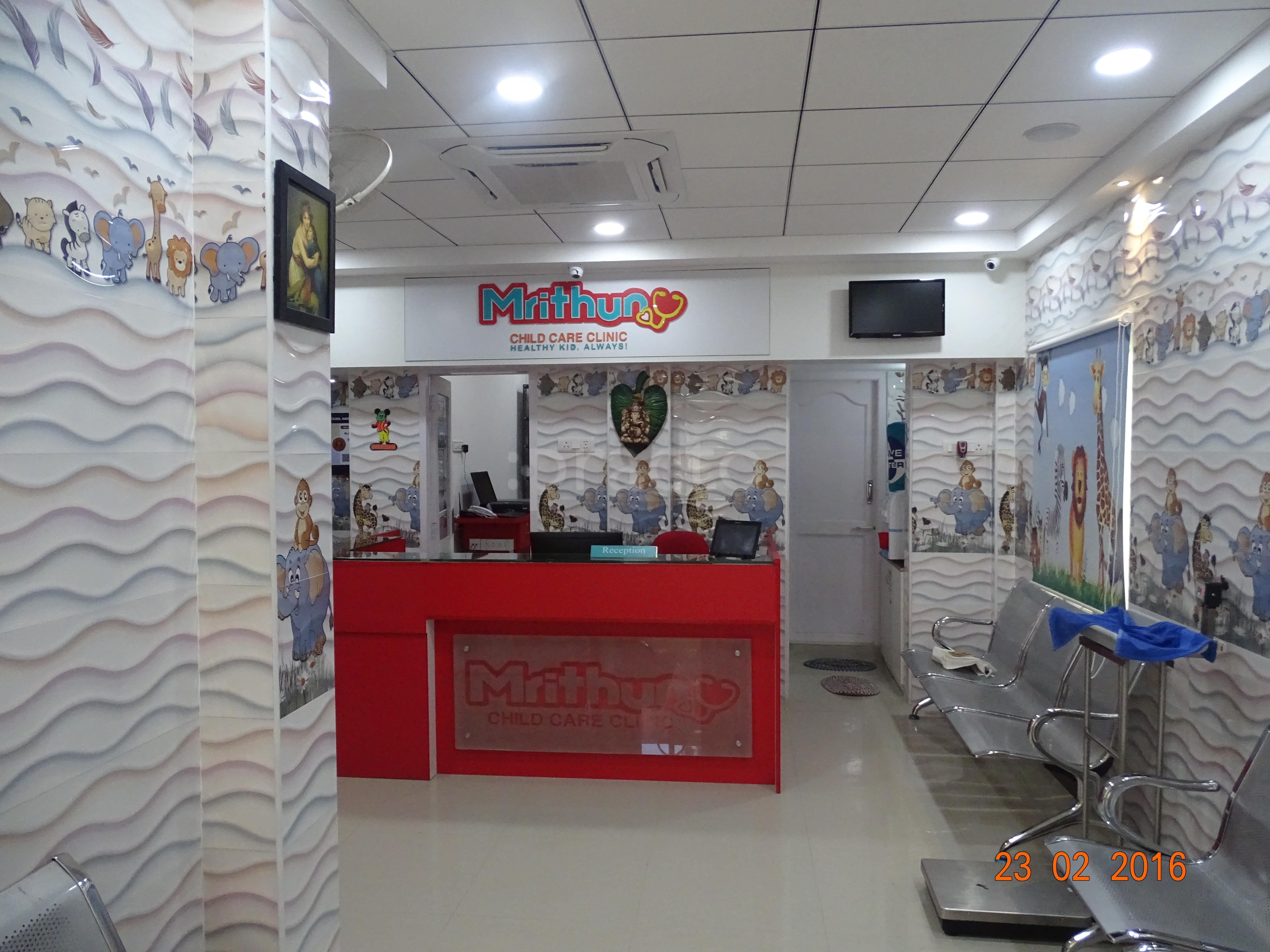 Waiting Area at Mrithun Child Care Clinic Mugalivakkam Chennai
