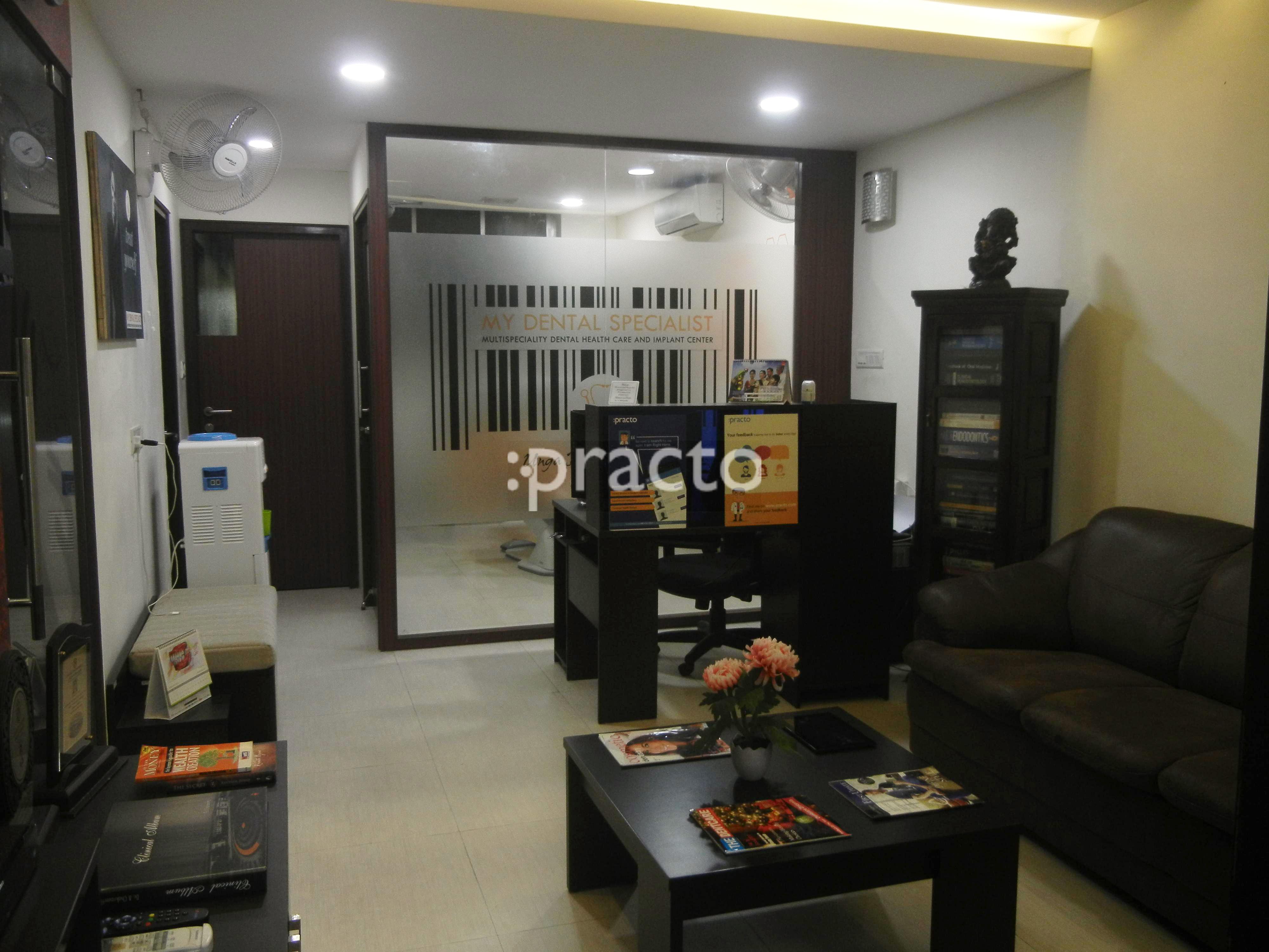 Waiting Area at MY DENTAL SPECIALIST Saligramam Chennai
