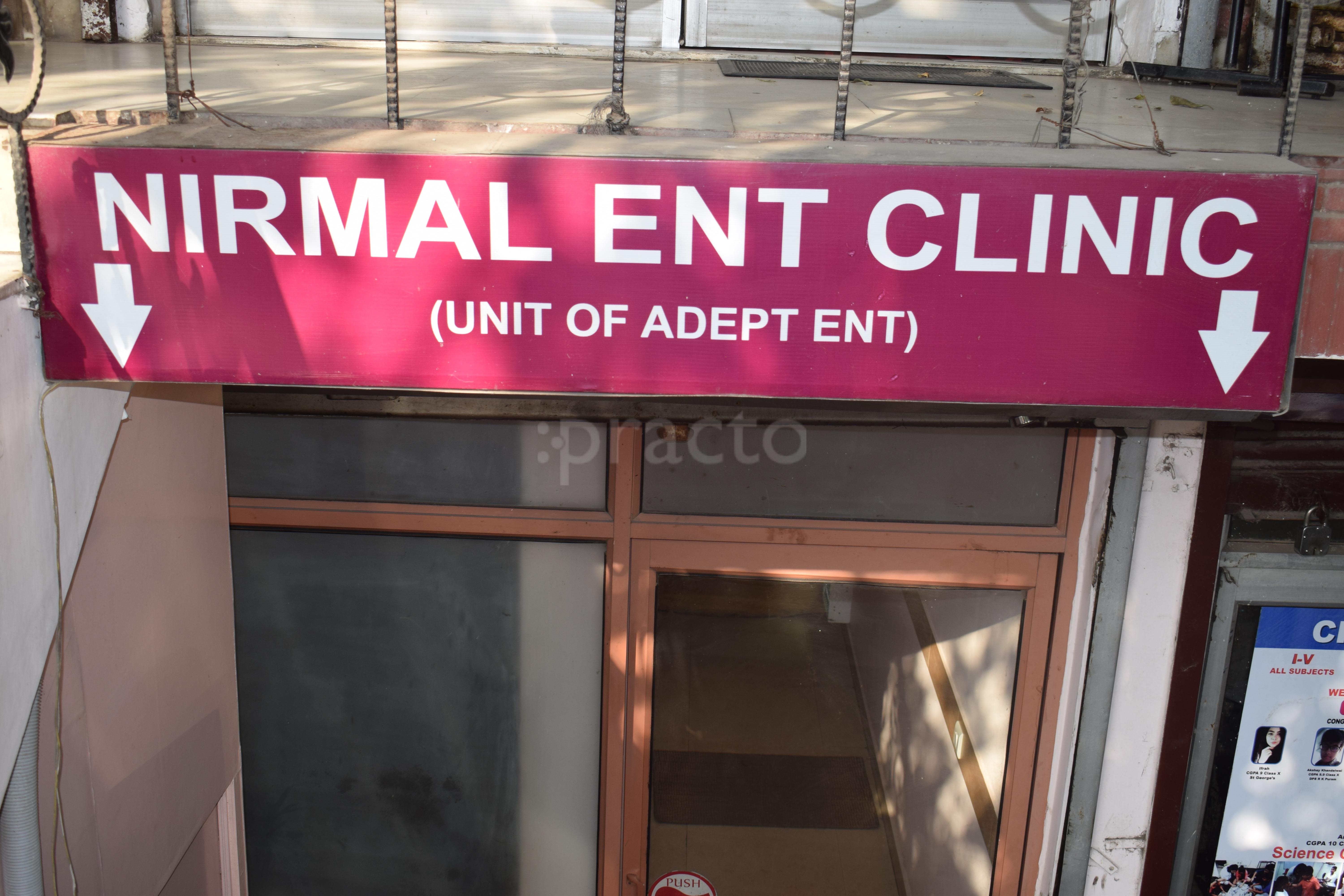 Entrance at Nirmal ENT Clinic CR Park Delhi
