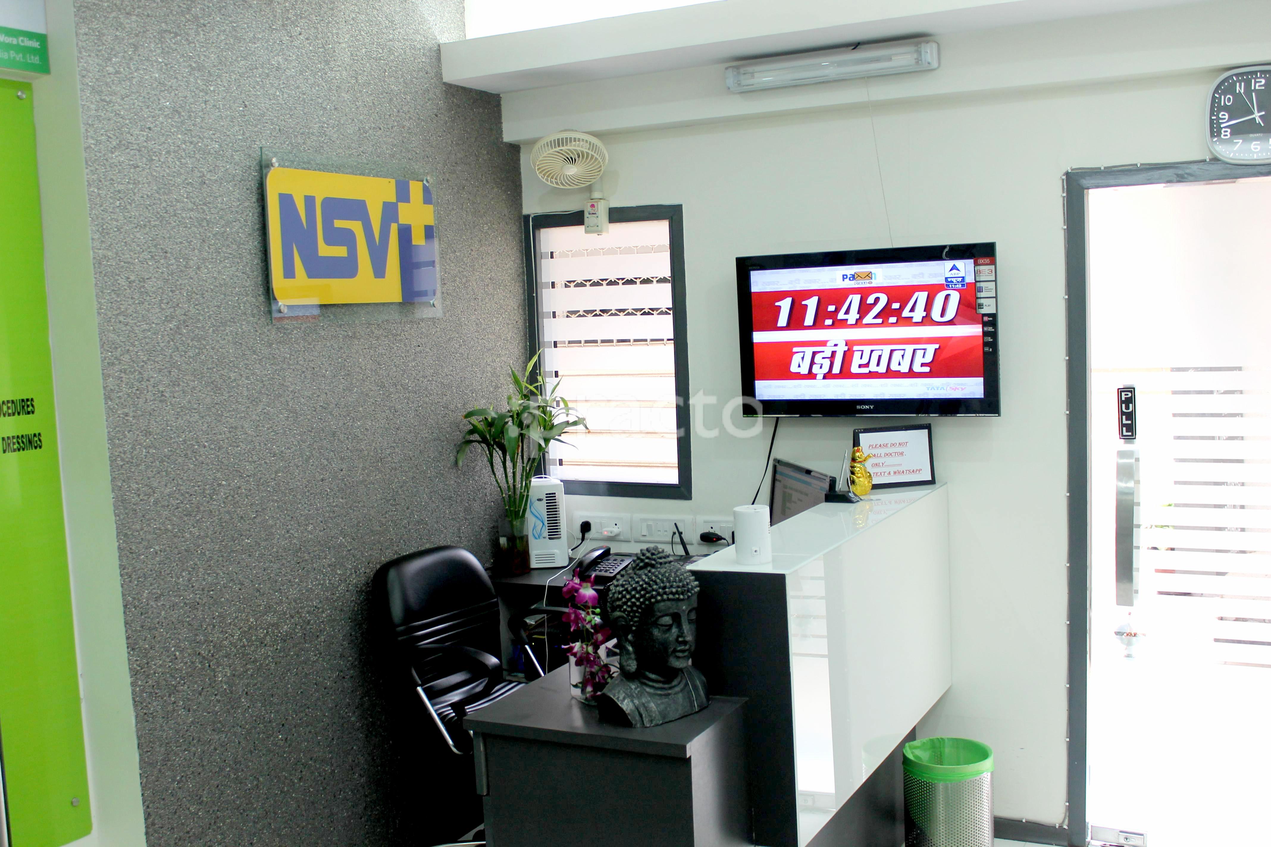 Reception at NSV Clinic DLF Phase IV Gurgaon