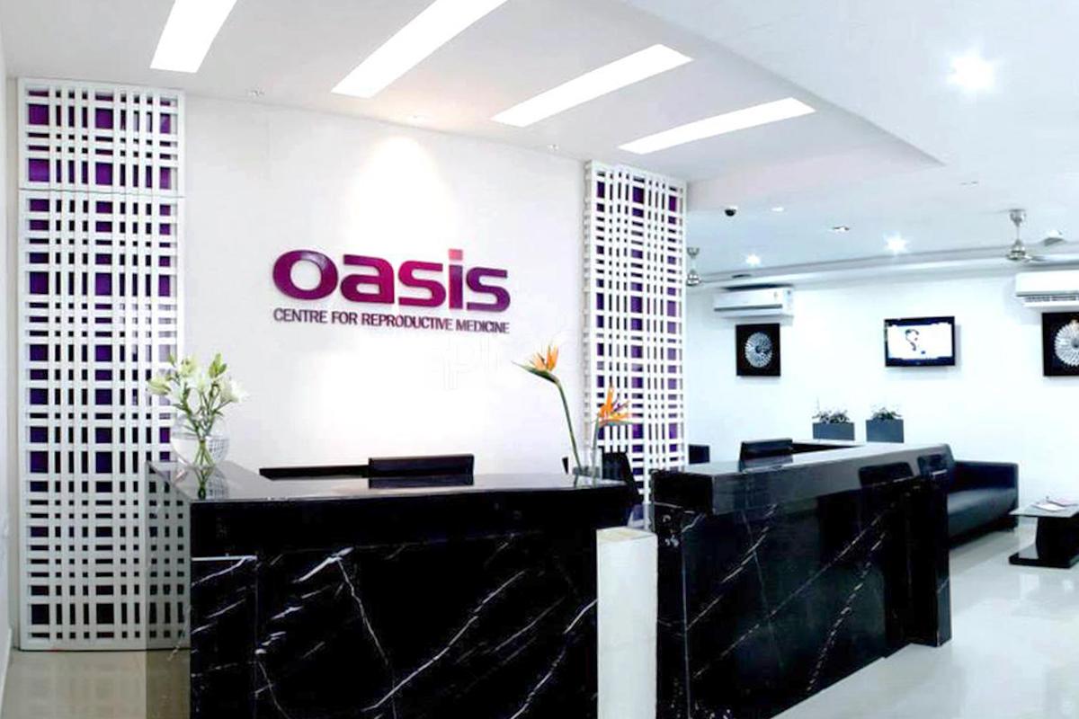 Reception at Oasis Fertility Gachibowli Hyderabad
