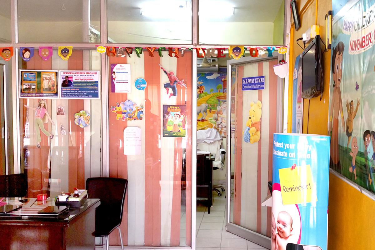 Reception at Omega Clinics KPHB Hyderabad