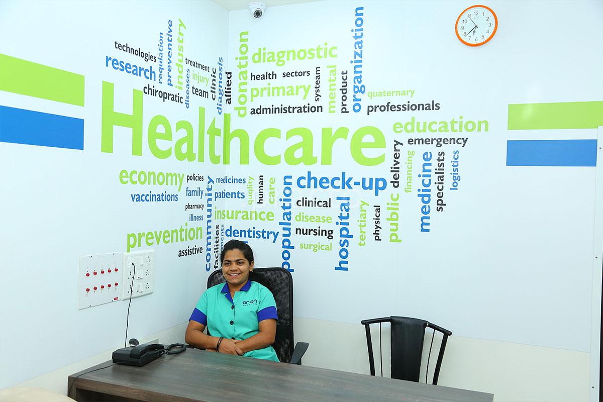 Reception at Orion Hospital Wakad Pune