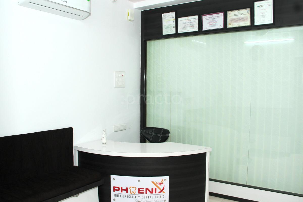 Reception at Phoenix Multispeciality Dental Clinic Bardoli Surat