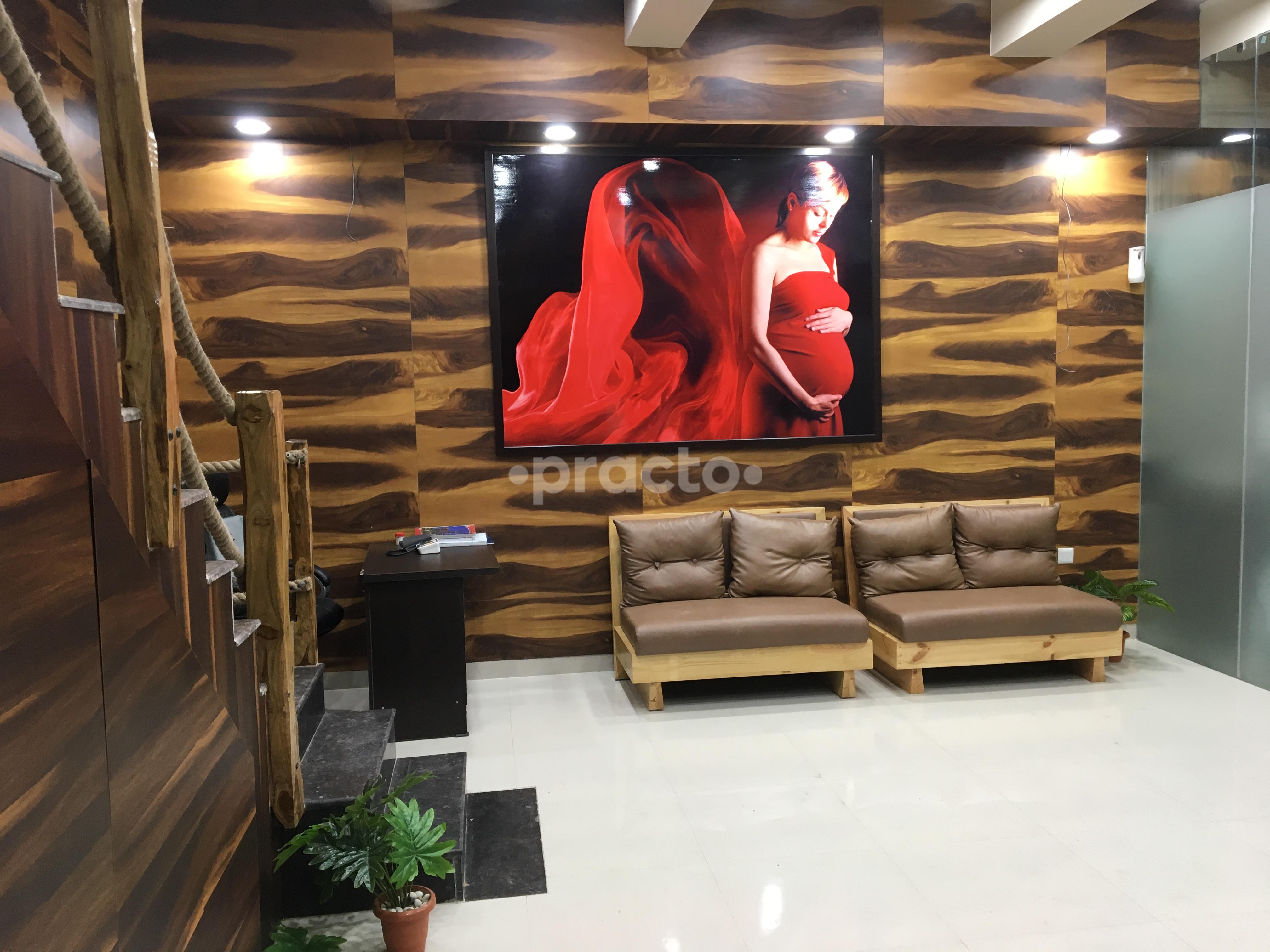 Waiting Area at MediServe Clinic Sector 122 Noida
