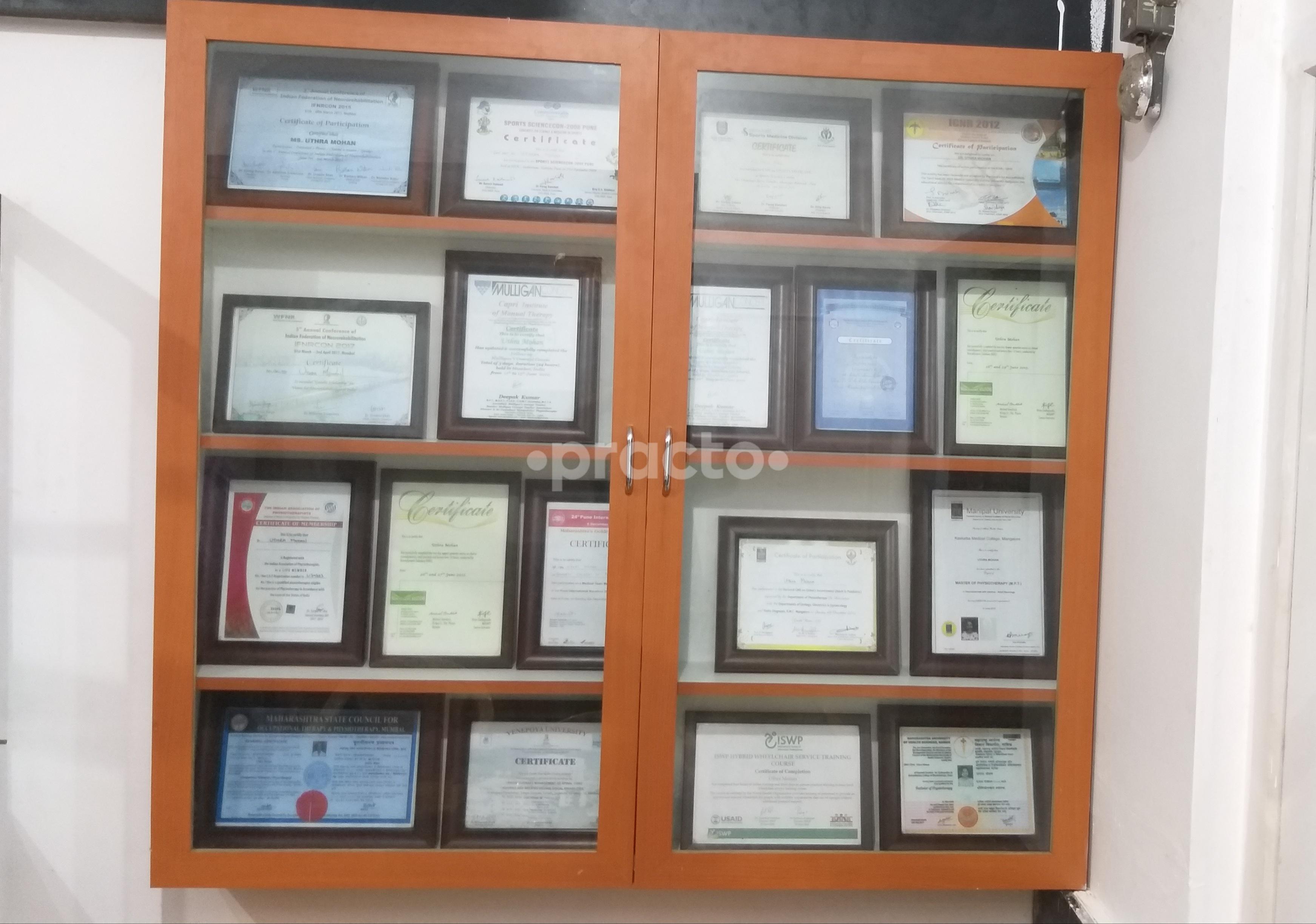 Awards & Certificates at Physio Finesse Clinic Thane West Thane