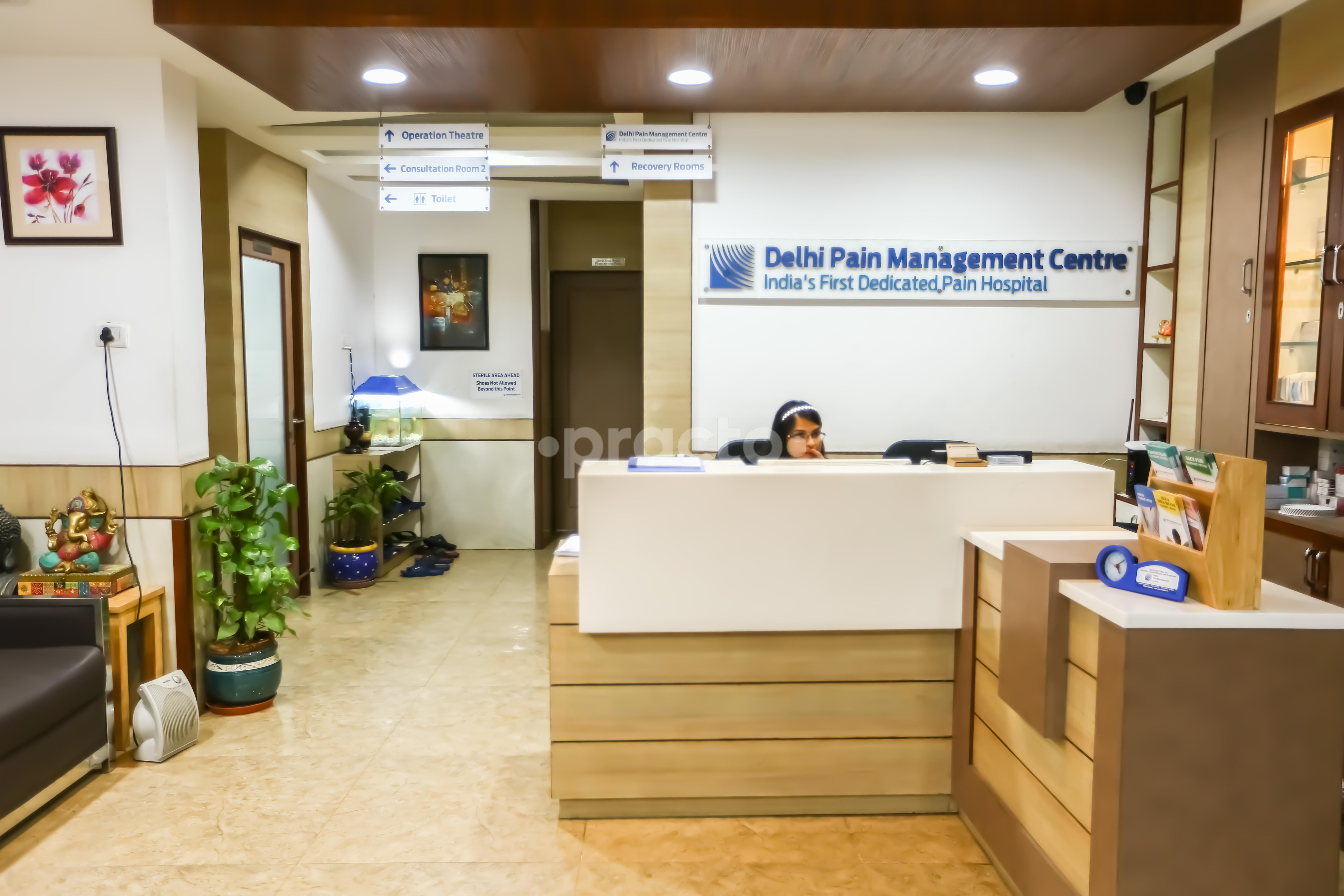 Reception at Delhi Pain Management Centre Nirman Vihar Delhi