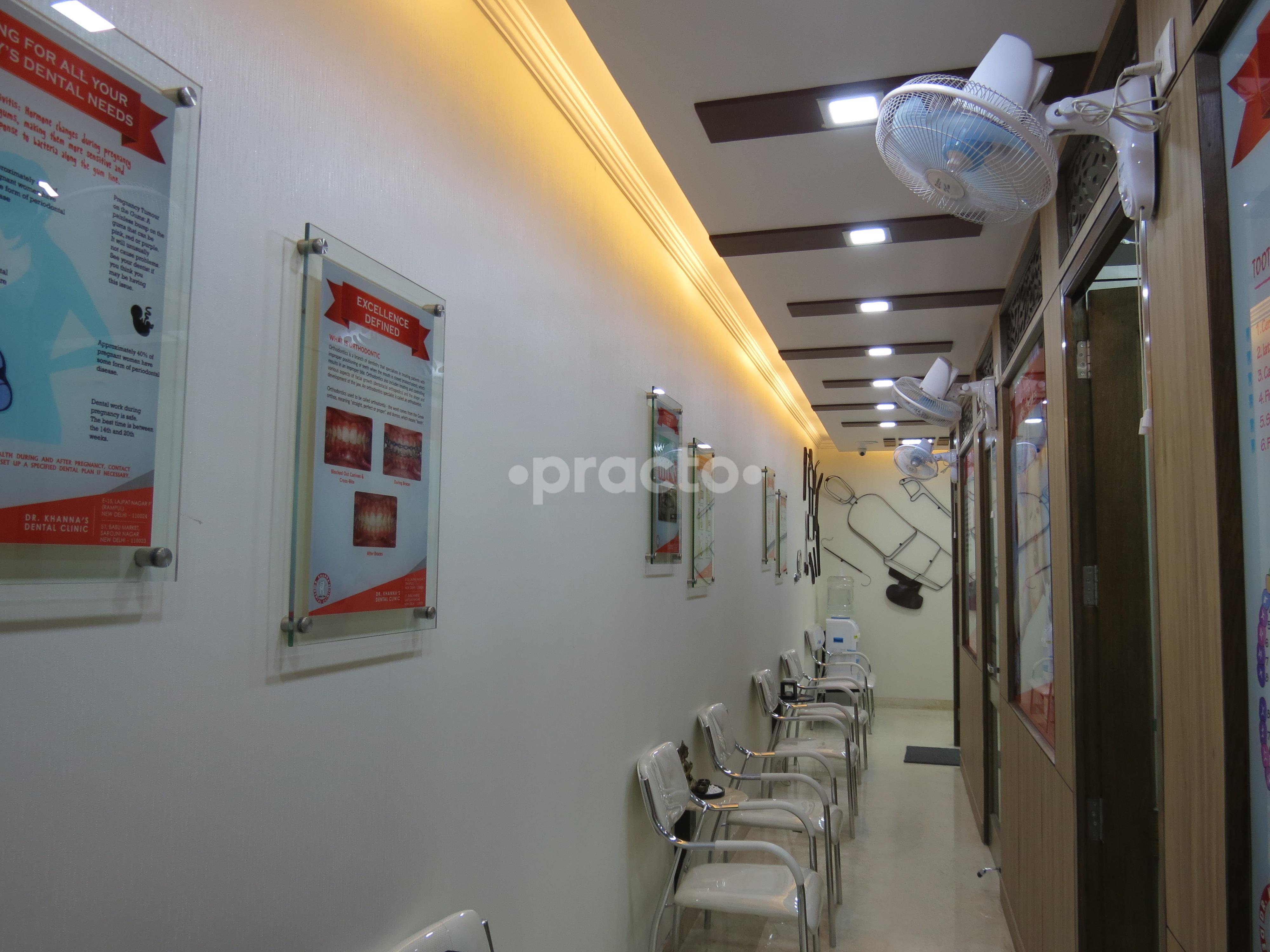 Waiting Area at Dr. Khanna's Dental Clinic Lajpat Nagar Delhi
