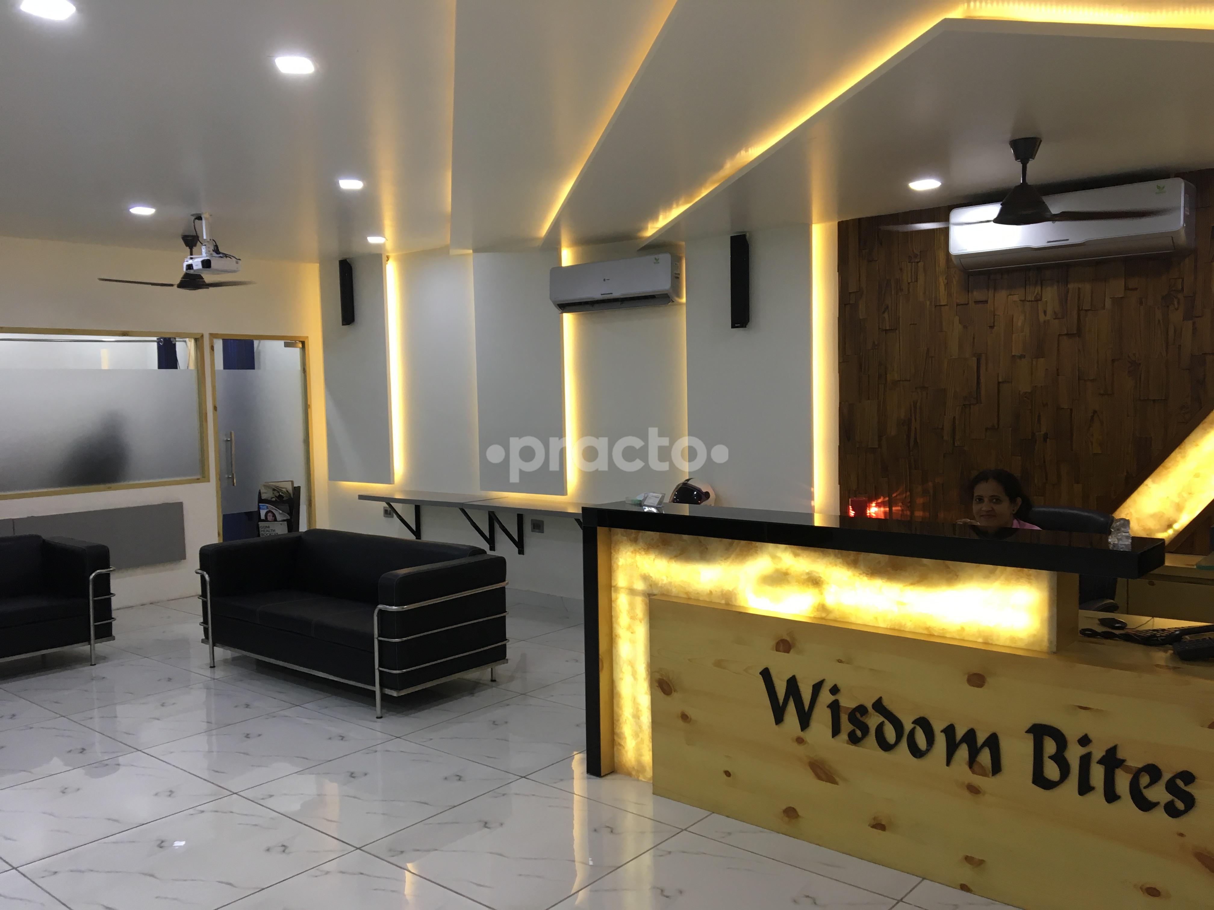 Reception Area at Wisdom Bites Dental Clinic and Implant Centre Pitampura Delhi