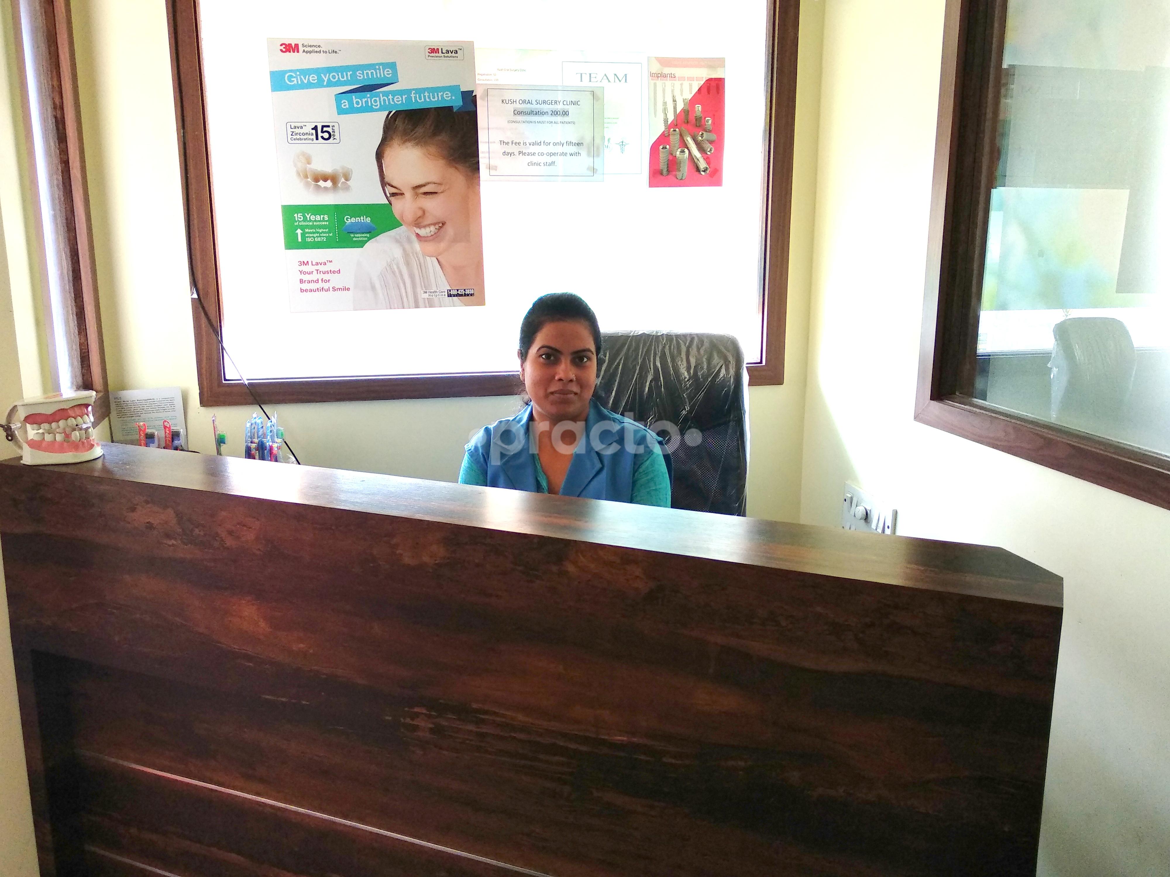 Reception at Kush Oral Surgery Clinic Marathahalli Bangalore