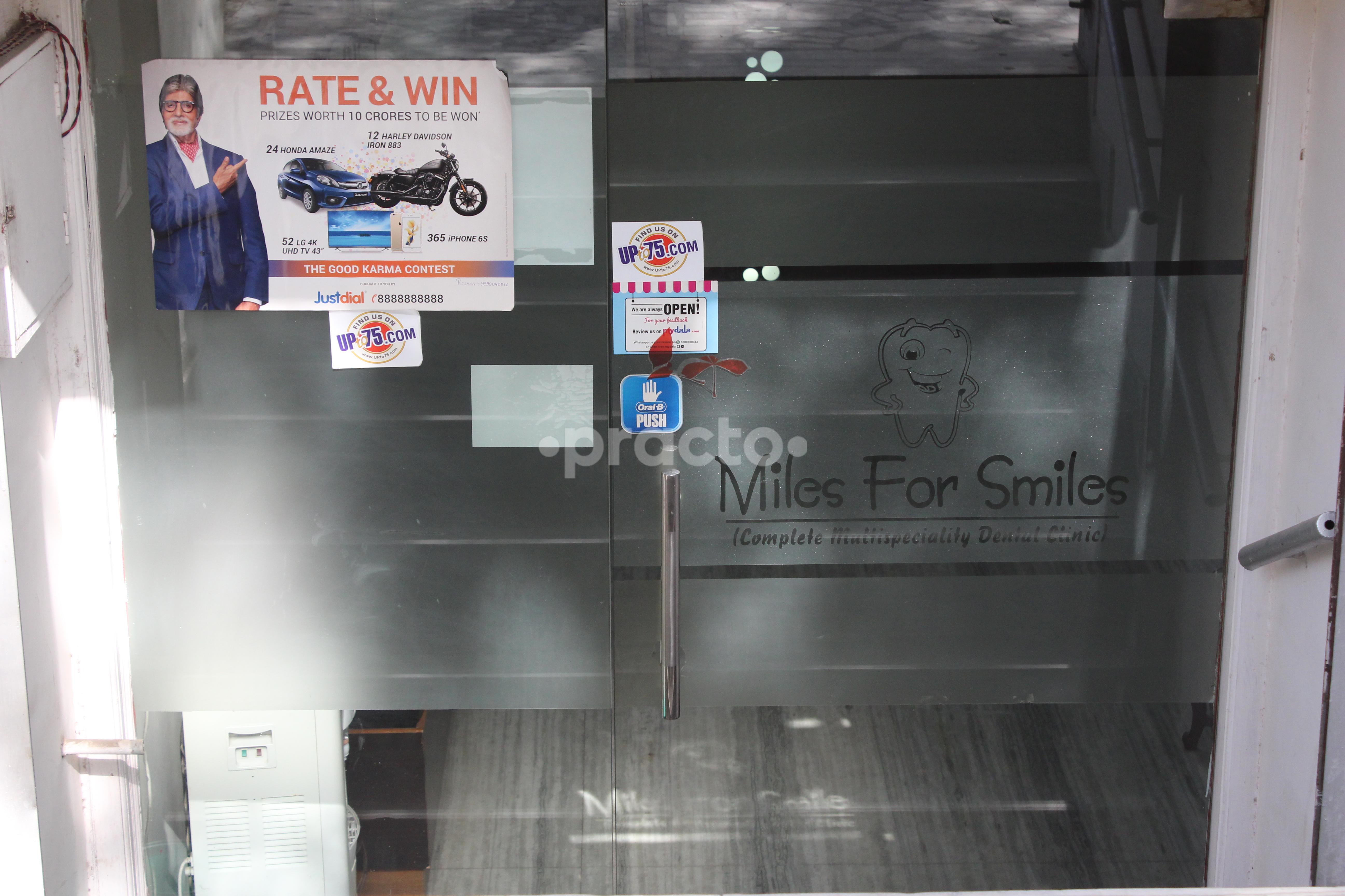 Entrance at Miles for Smiles Dental Clinic Lajpat Nagar Delhi