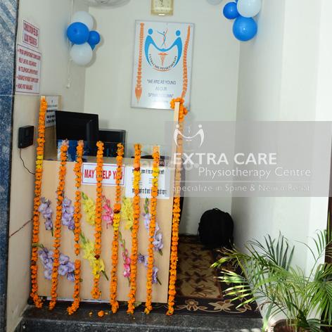Reception Area at Extra Care Physiotherapy Center Indira Nagar Lucknow