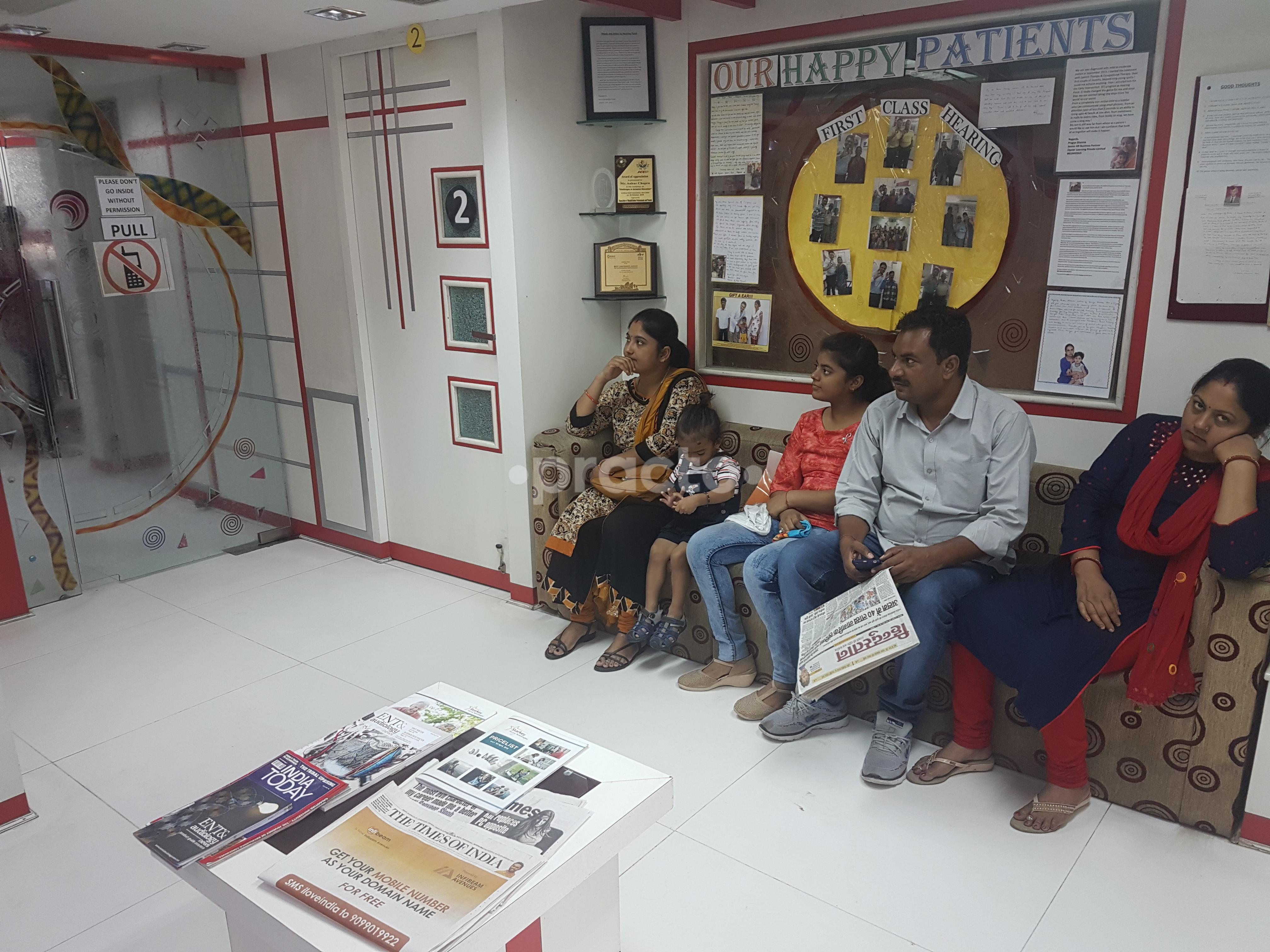 Waiting Area at Hearing Point Speech and Hearing Clinic Sector 19 Noida