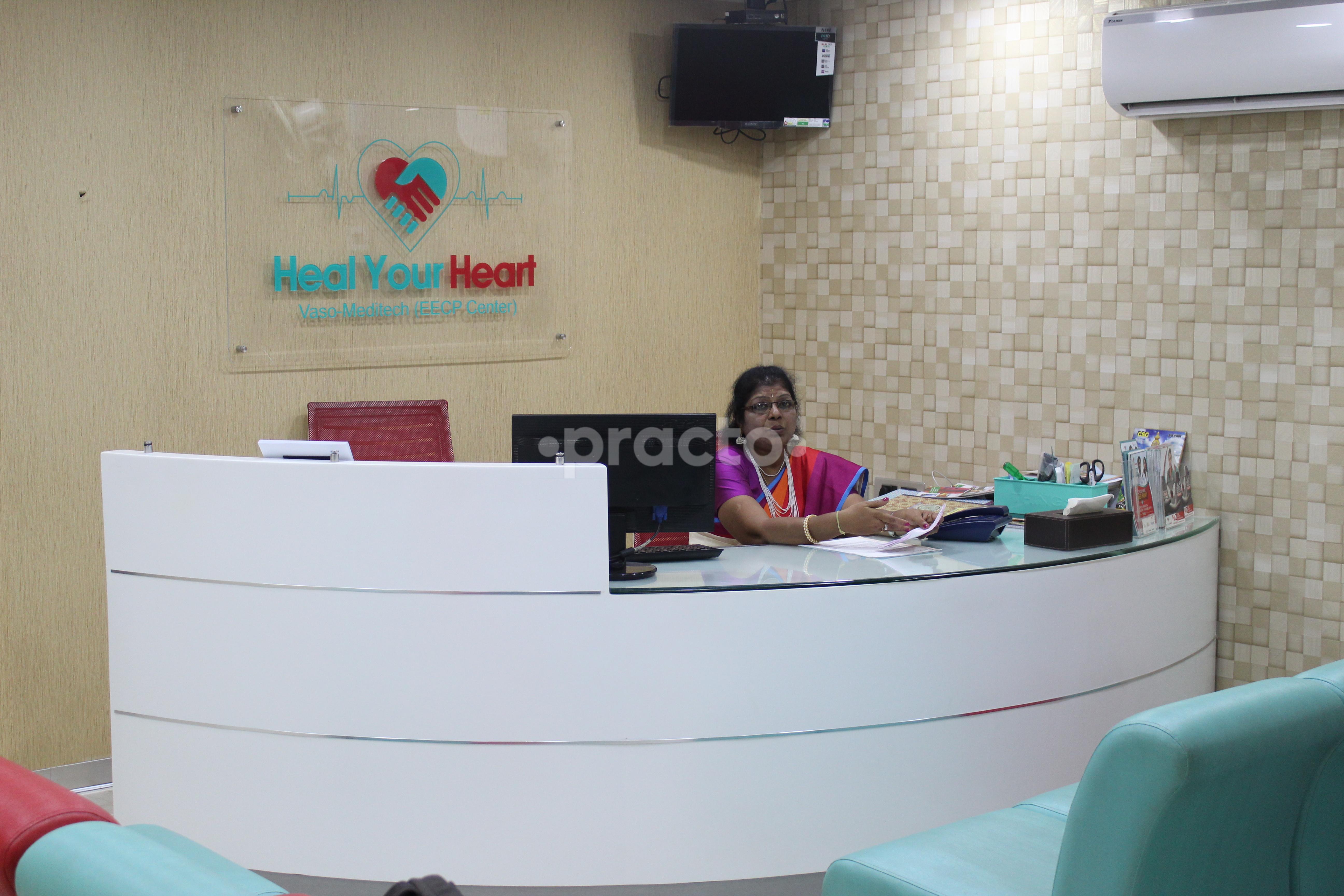 Reception Area at Heal Your Heart Clinic Neelankarai Chennai