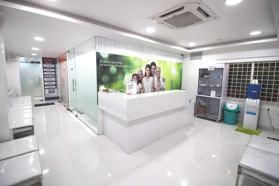 Reception at AJ's Woman & Child Clinic Kondapur Hyderabad