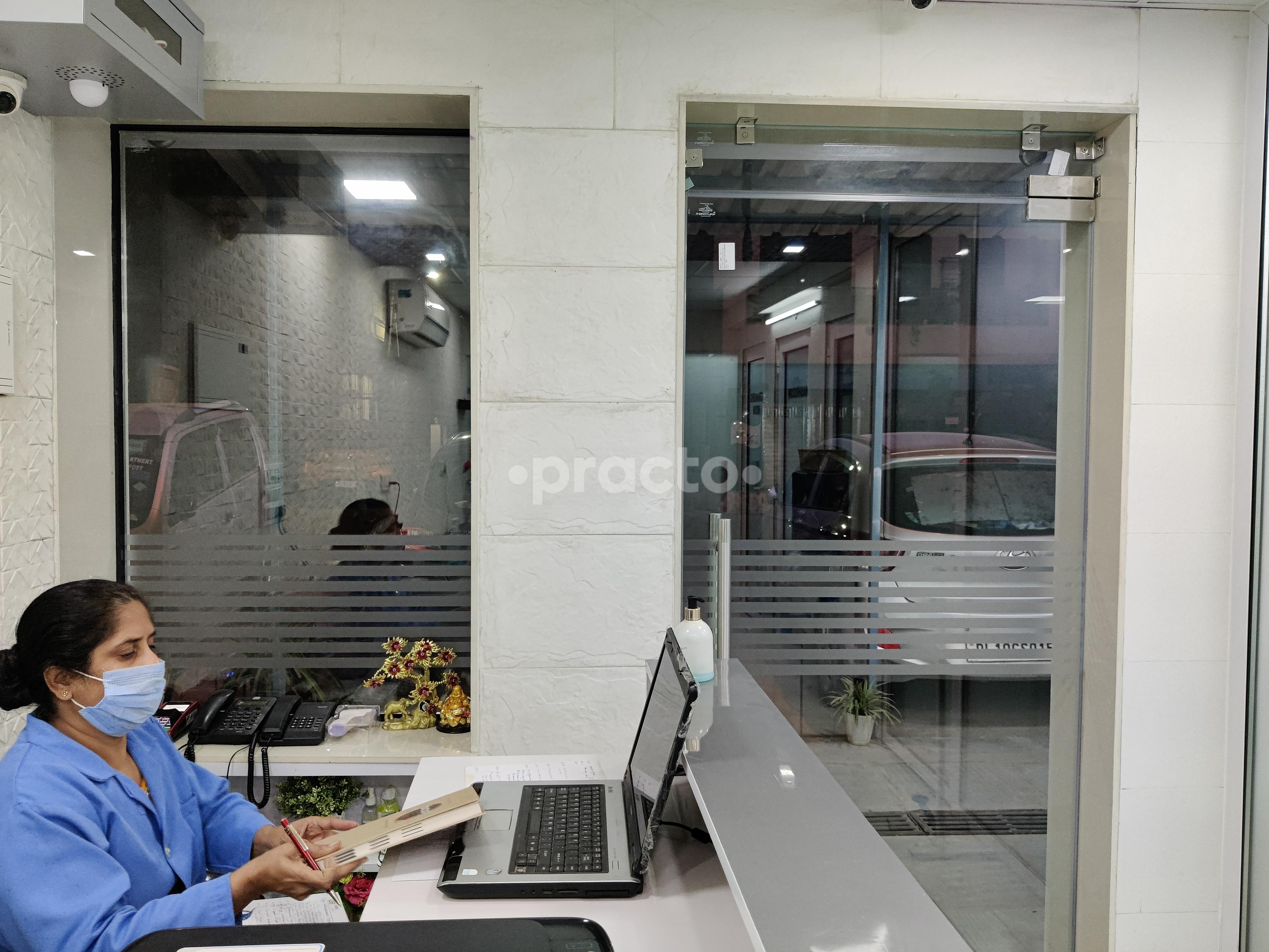 Reception Area at D'Care Skin & Dental Centre Pitampura Delhi