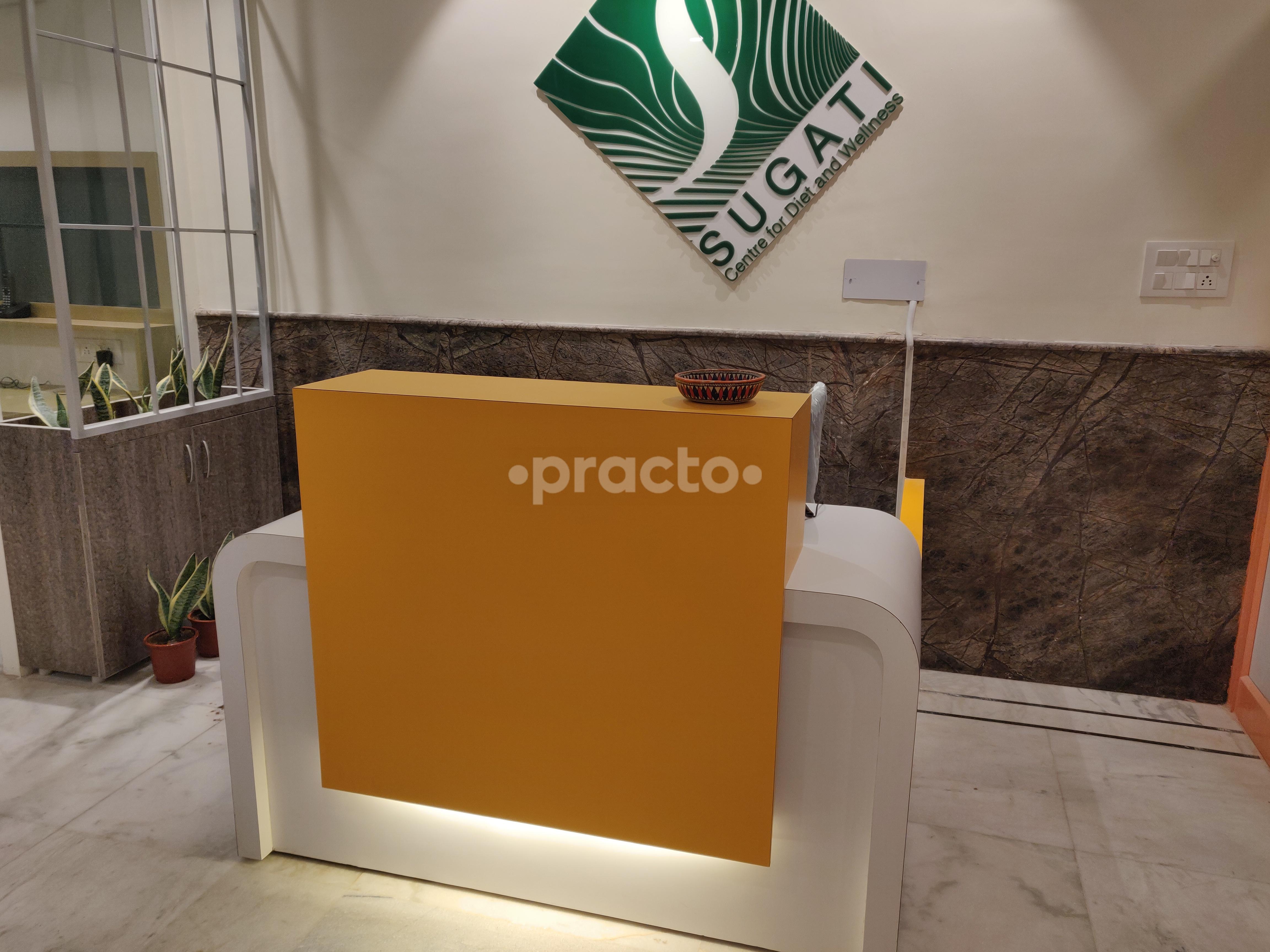 Reception Area at Sugati- Centre For Diet And Wellness CR Park Delhi