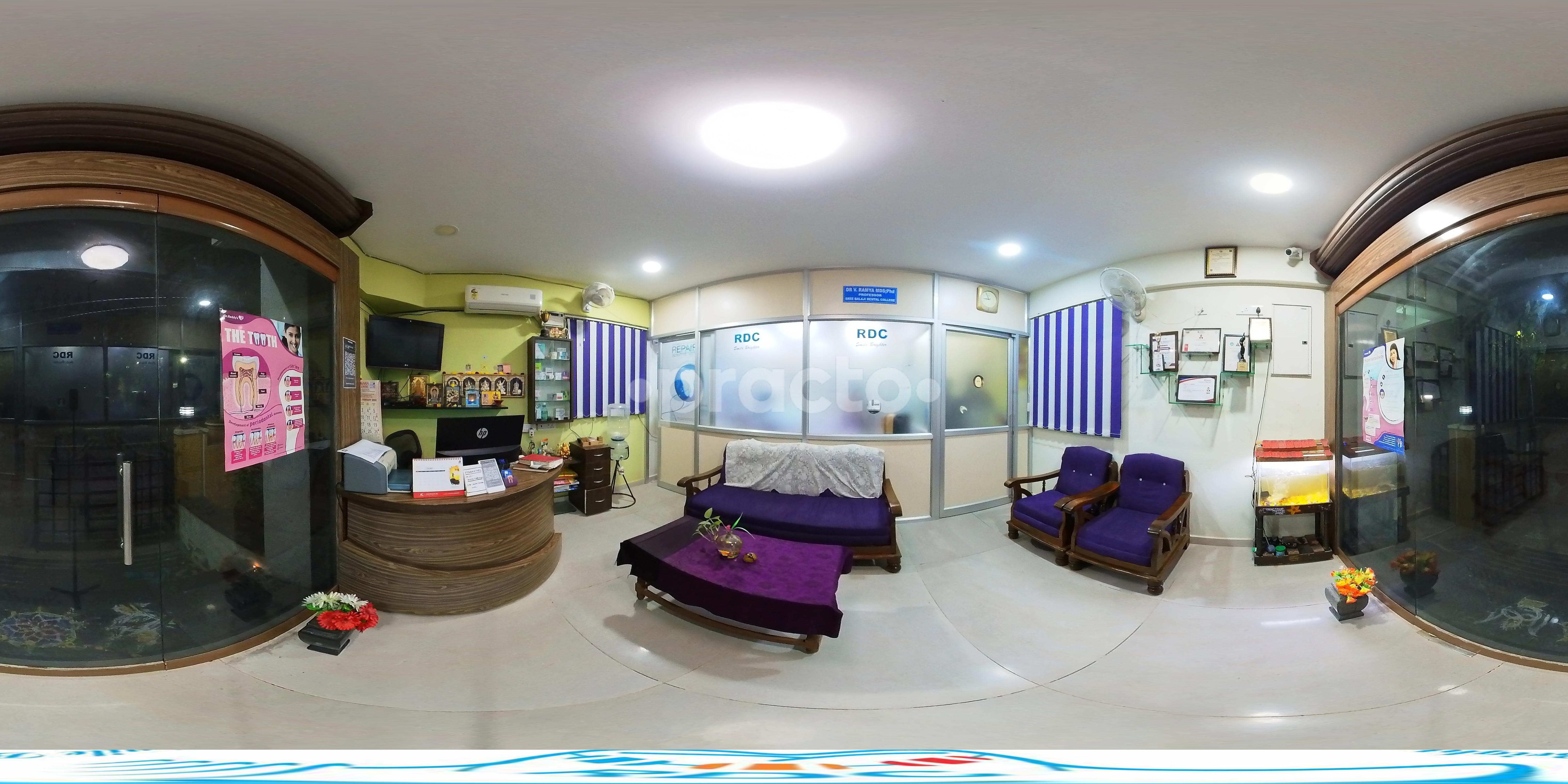 Reception Area at Ramya Dental Care Pallikaranai Chennai