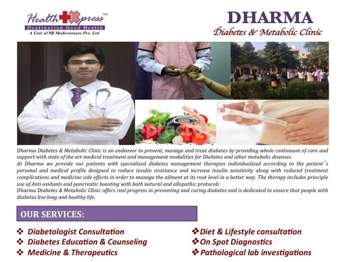 Services at Dharma Diabetes and Metabolic Clinic Greater Kailash Delhi