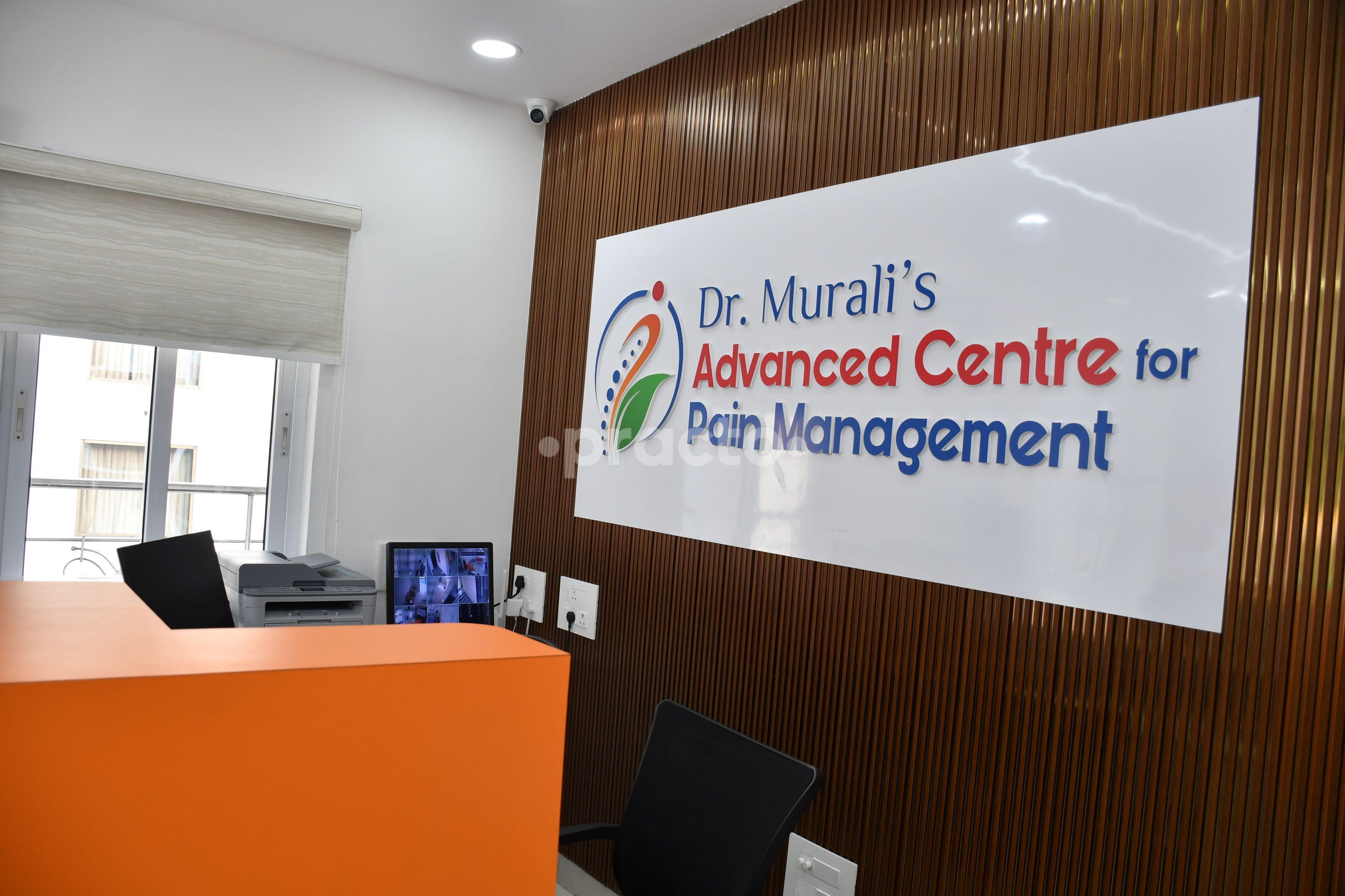 Reception Area at Dr.Muralis Advanced Centre For Pain Management Benz Circle Vijayawada
