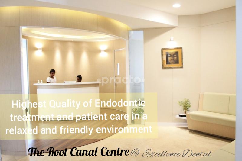 Reception Area at The Root Canal Centre Indiranagar Bangalore
