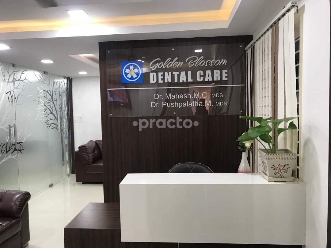 Reception at Gloden Blossom Dental Care Domlur Bangalore