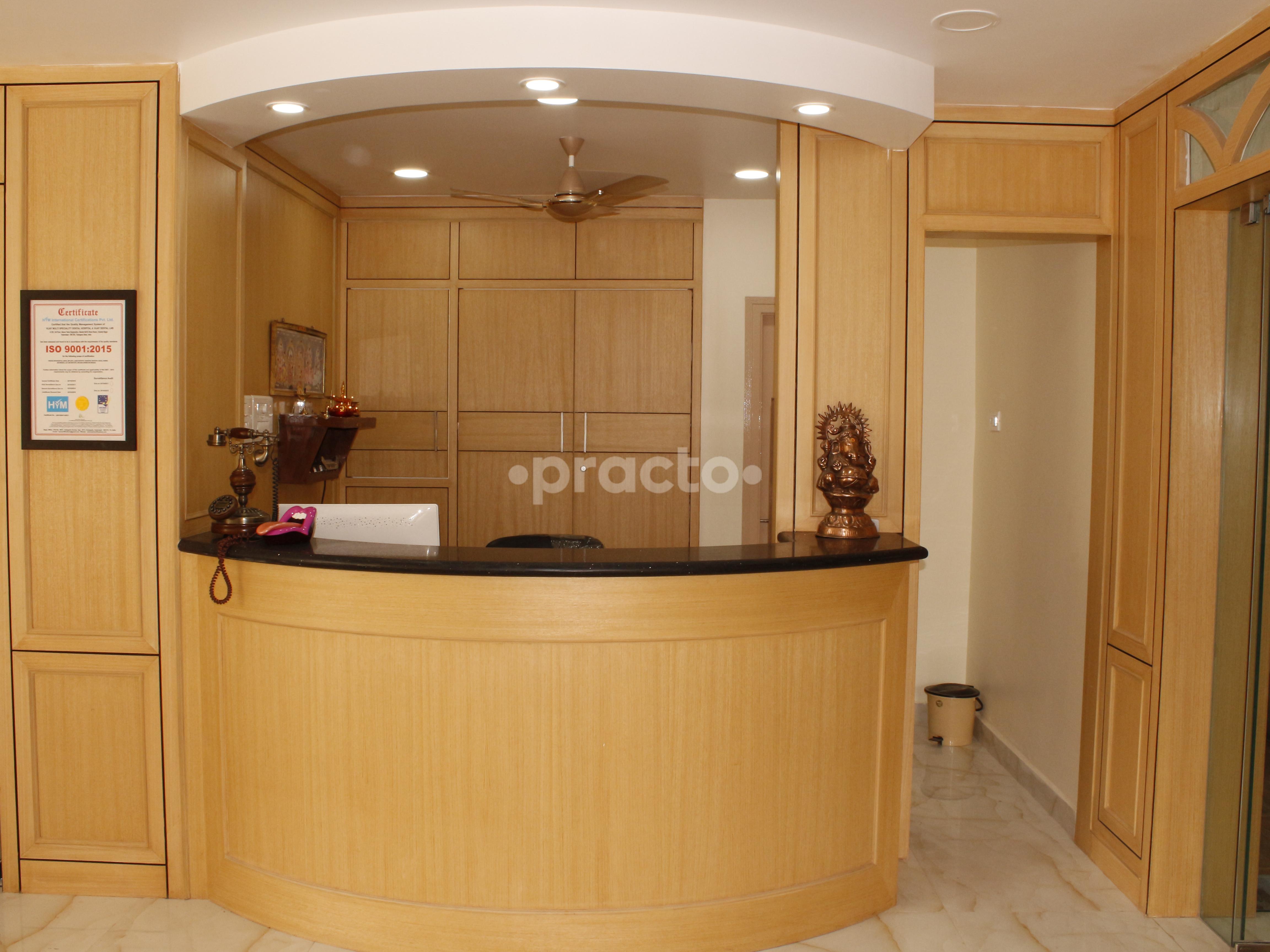 Reception at Vijay Multispeciality Dental Hospital Madinaguda Hyderabad