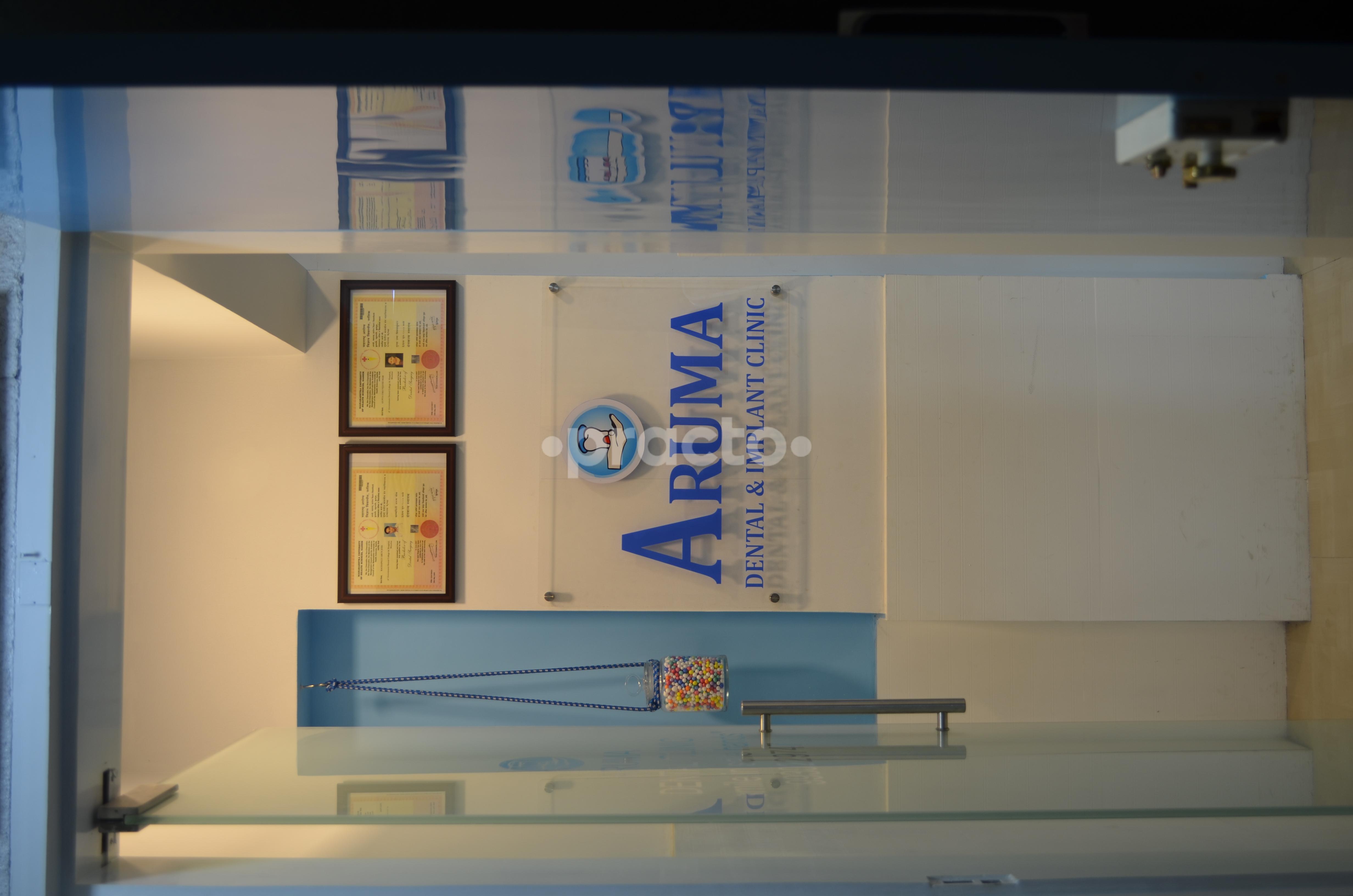 Entrance at Aruma Dental and Implant Clinic Thane West Thane